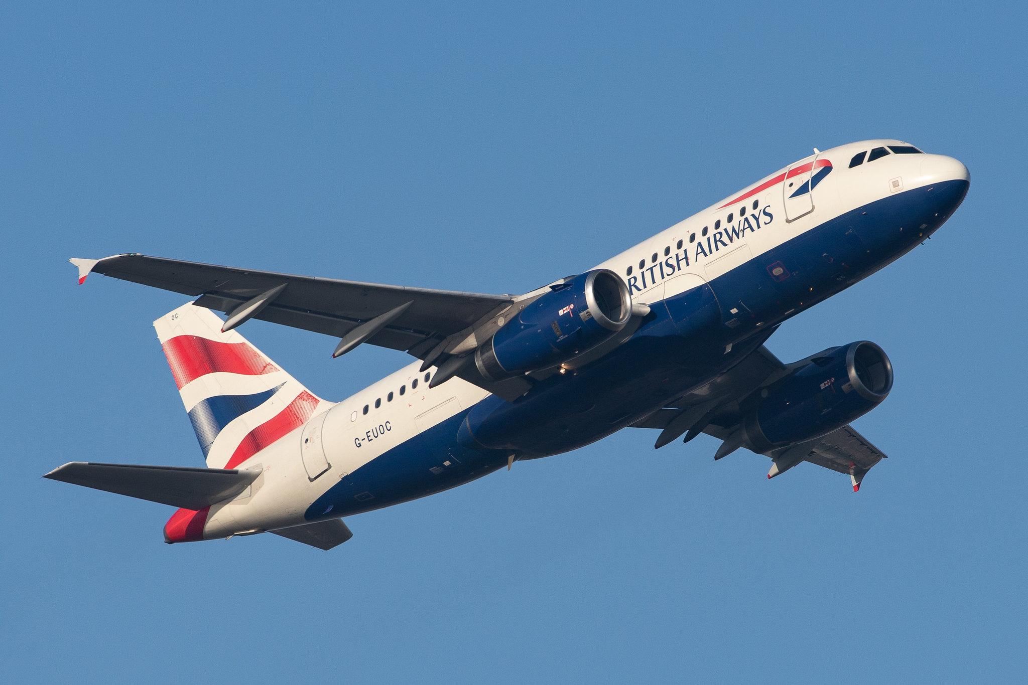 London Heathrow Airport: British Airways (BA / BAW) |  Airbus A319-131 A319 | G-EUOC | MSN 1537