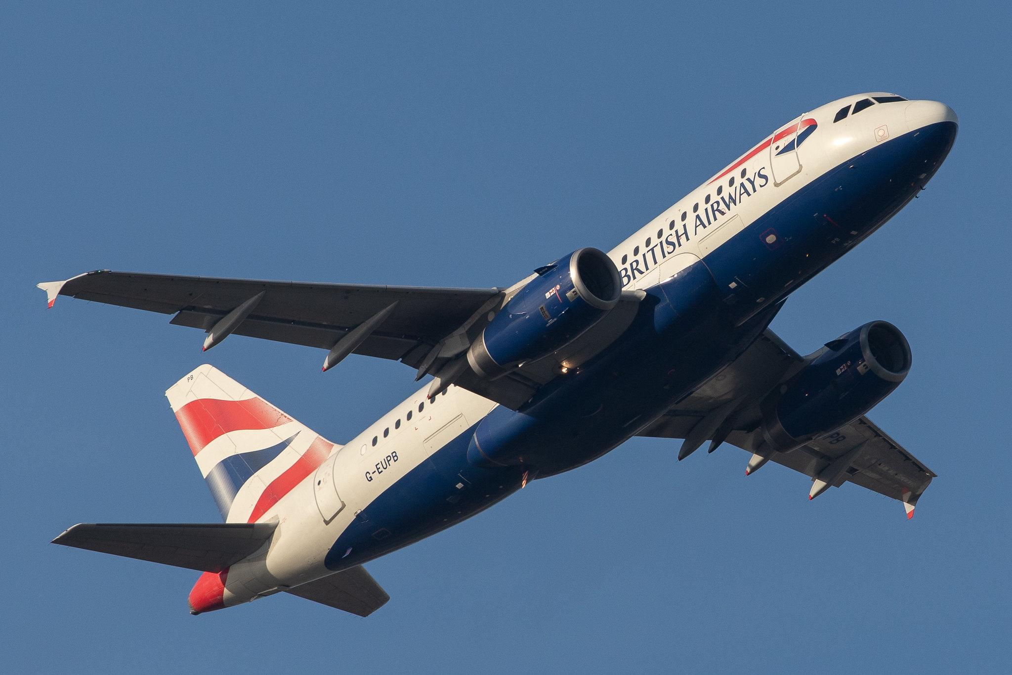 London Heathrow Airport: British Airways (BA / BAW) |  Airbus A319-131 A319 | G-EUPB | MSN 1115