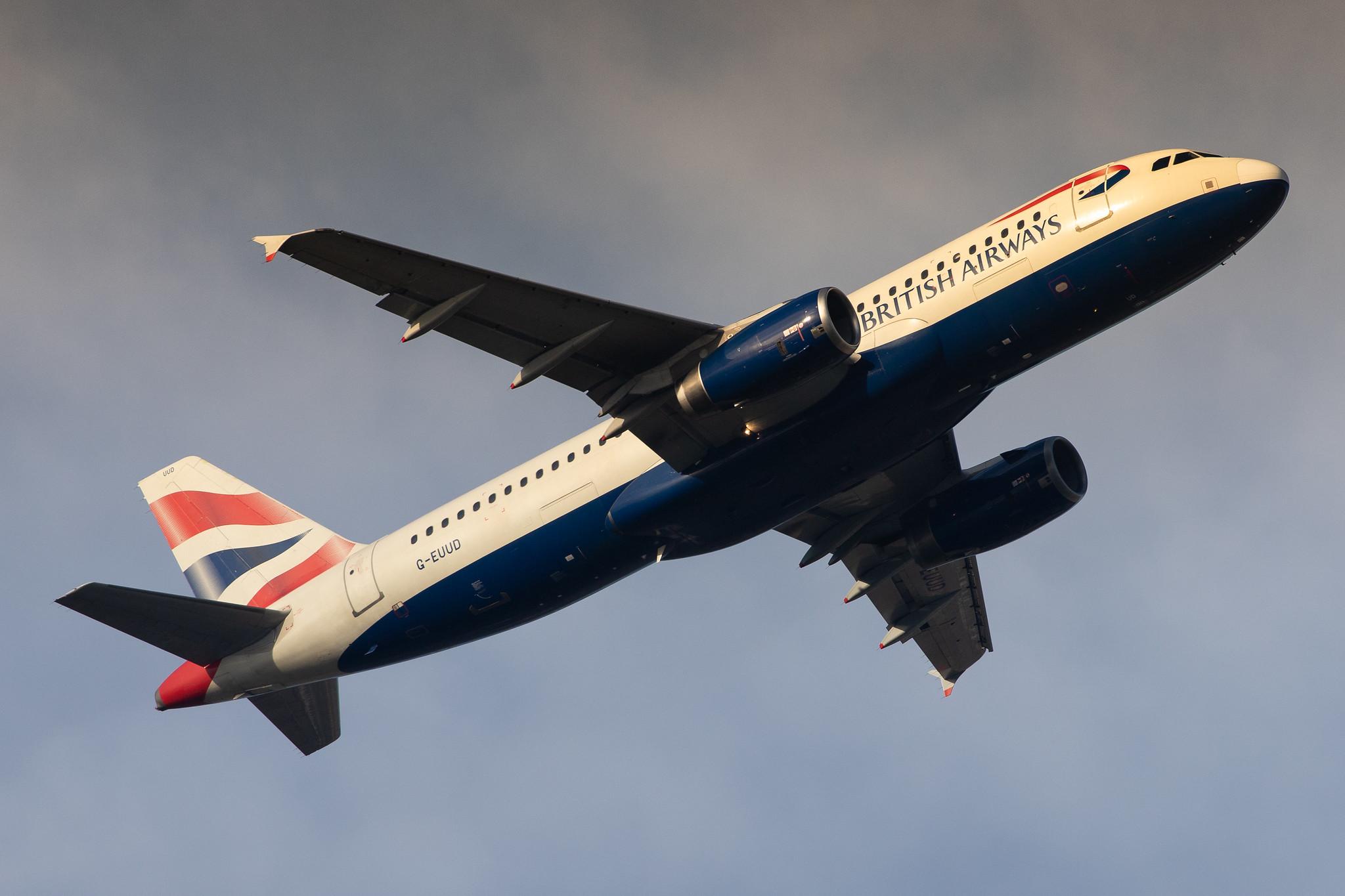 London Heathrow Airport: British Airways (BA / BAW) |  Airbus A320-232 A320 | G-EUUD | MSN 1760