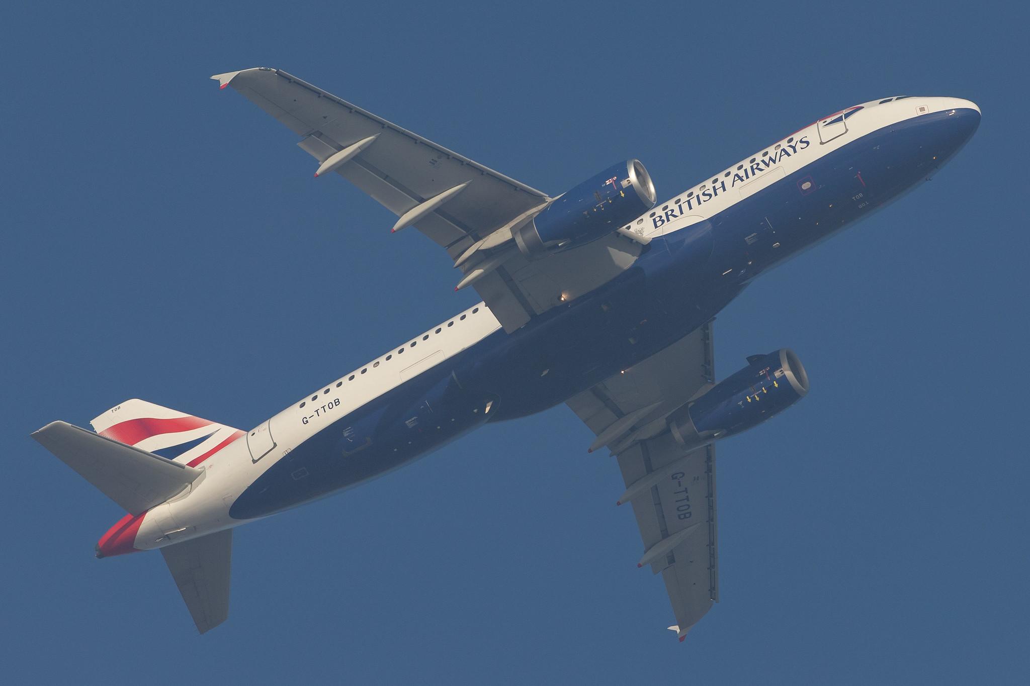 London Heathrow Airport: British Airways (BA / BAW) |  Airbus A320-232 A320 | G-TTOB | MSN 1687