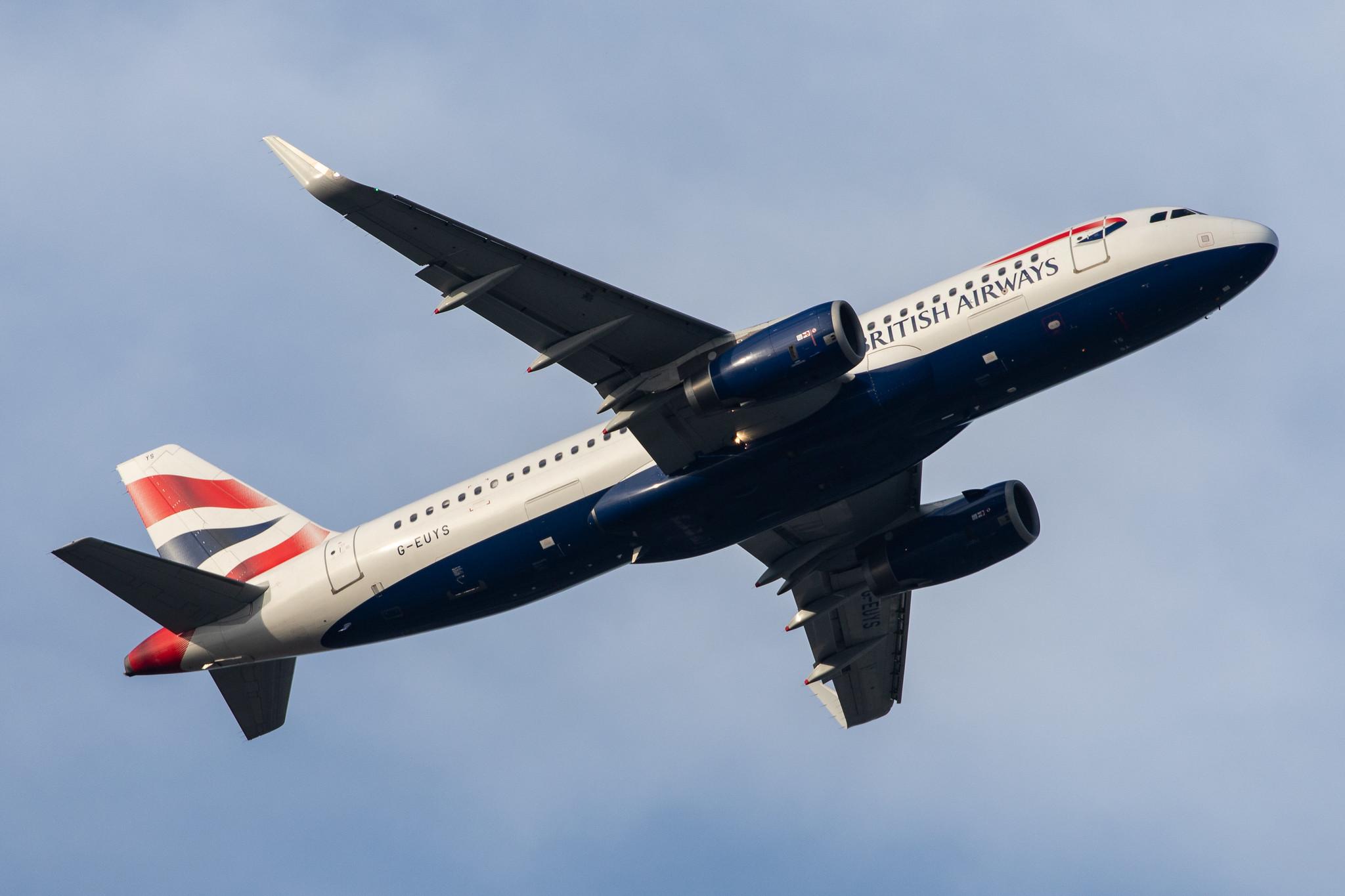 London Heathrow Airport: British Airways (BA / BAW) |  Airbus A320-232 A320 | G-EUYS | MSN 5948