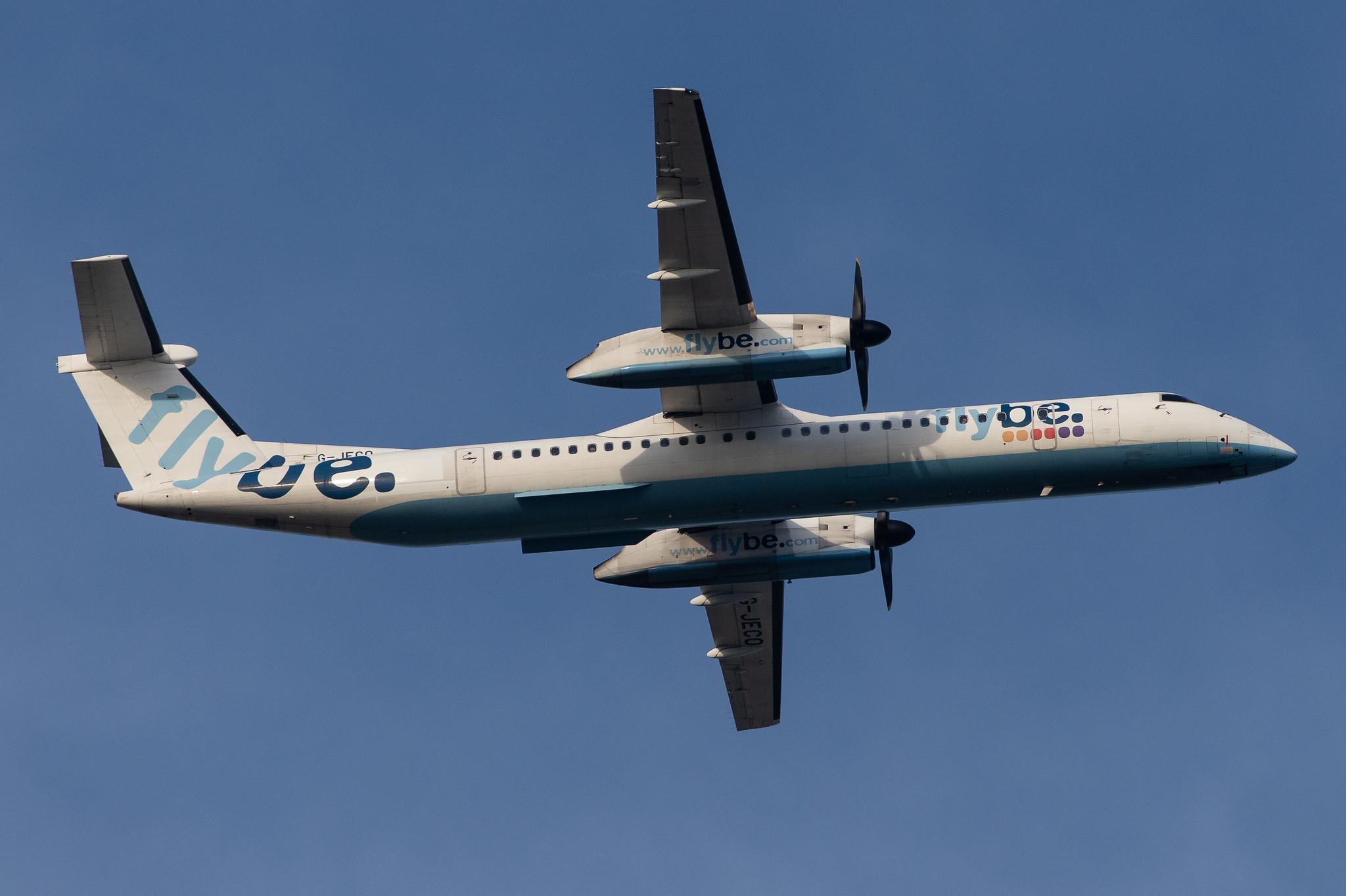 London Heathrow Airport: Flybe (BE / BEE) |  De Havilland Canada Dash 8-400 DH8D | G-JECO | MSN 4126