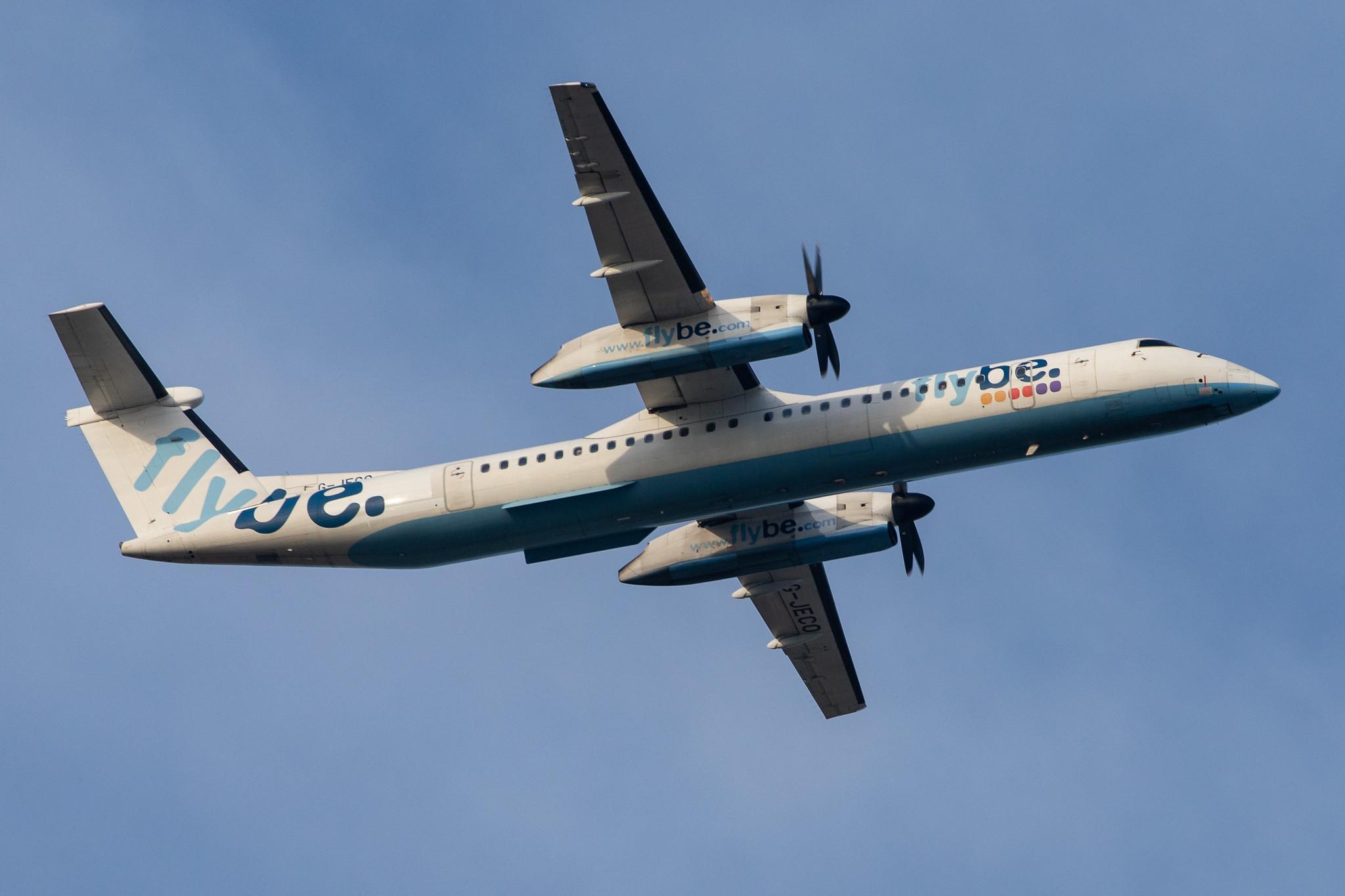 London Heathrow Airport: Flybe (BE / BEE) |  De Havilland Canada Dash 8-400 DH8D | G-JECO | MSN 4126