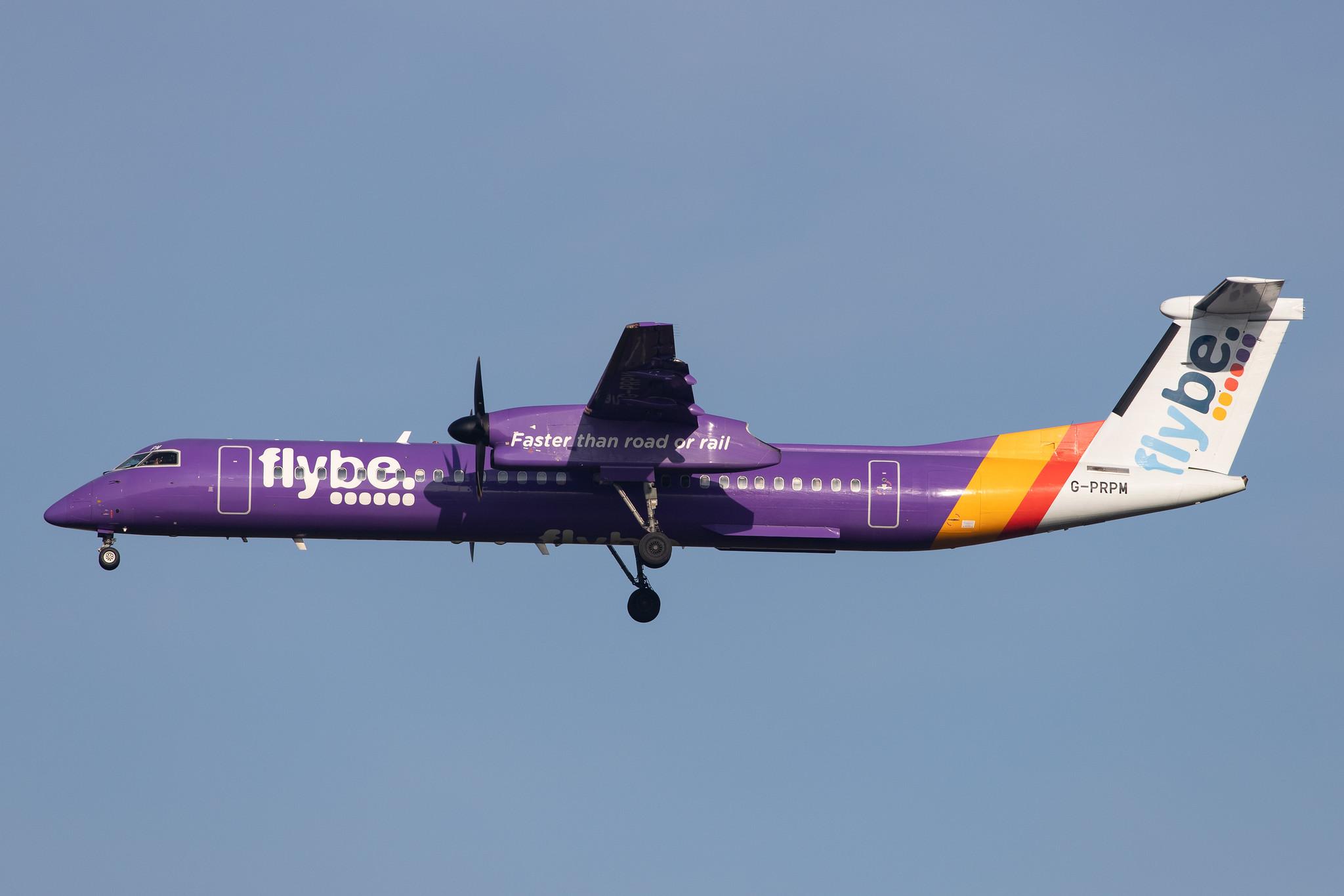 London Heathrow Airport: Flybe (BE / BEE) |  De Havilland Canada Dash 8-400 DH8D | G-PRPM | MSN 4188