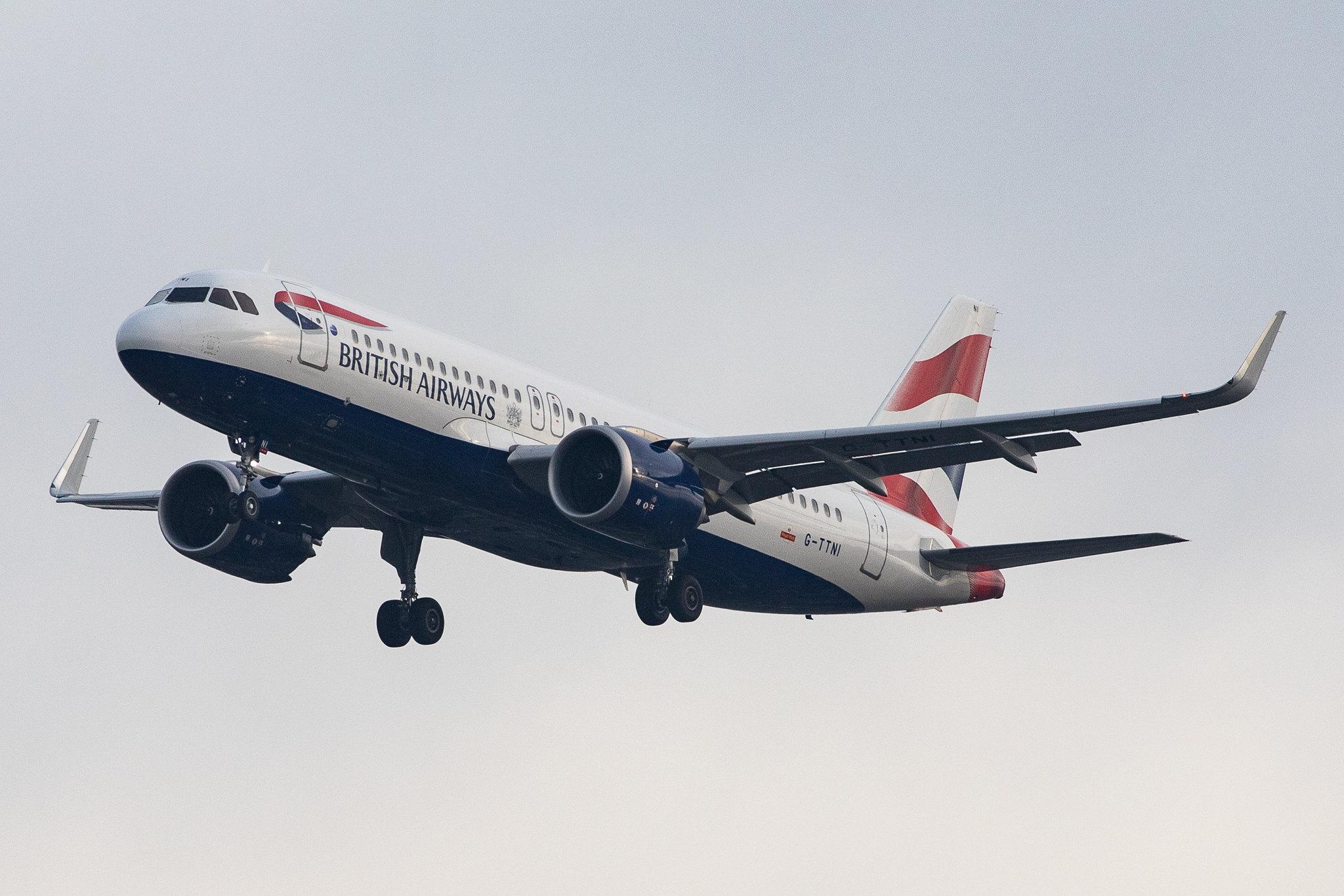 London Heathrow Airport: British Airways (BA / BAW) |  Airbus A320-251N A20N | G-TTNI | MSN 8767