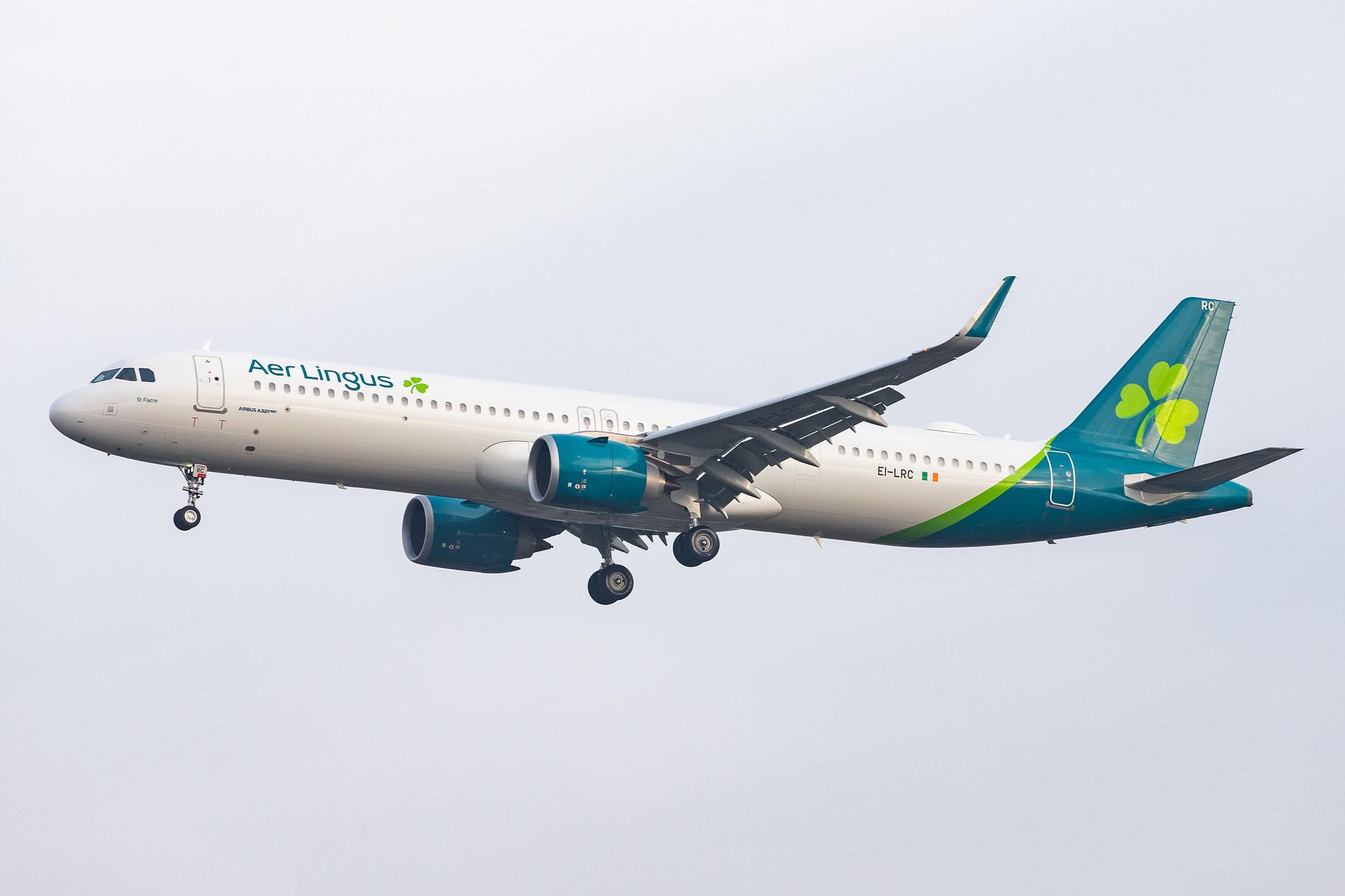 London Heathrow Airport: Aer Lingus (EI / EIN) |  Airbus A321-253NX A21N | EI-LRC | MSN 8965
