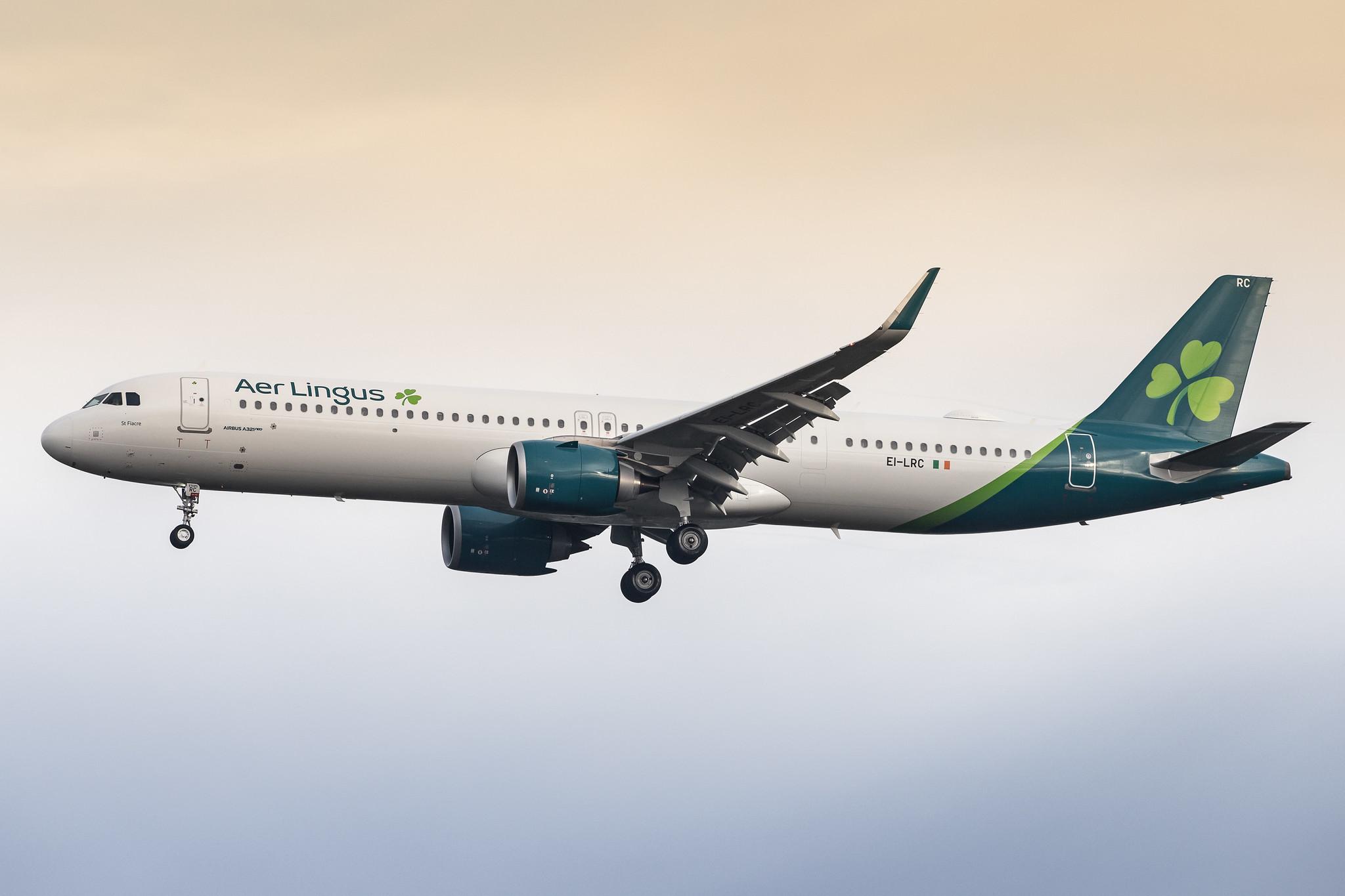 London Heathrow Airport: Aer Lingus (EI / EIN) |  Airbus A321-253NX A21N | EI-LRC | MSN 8965