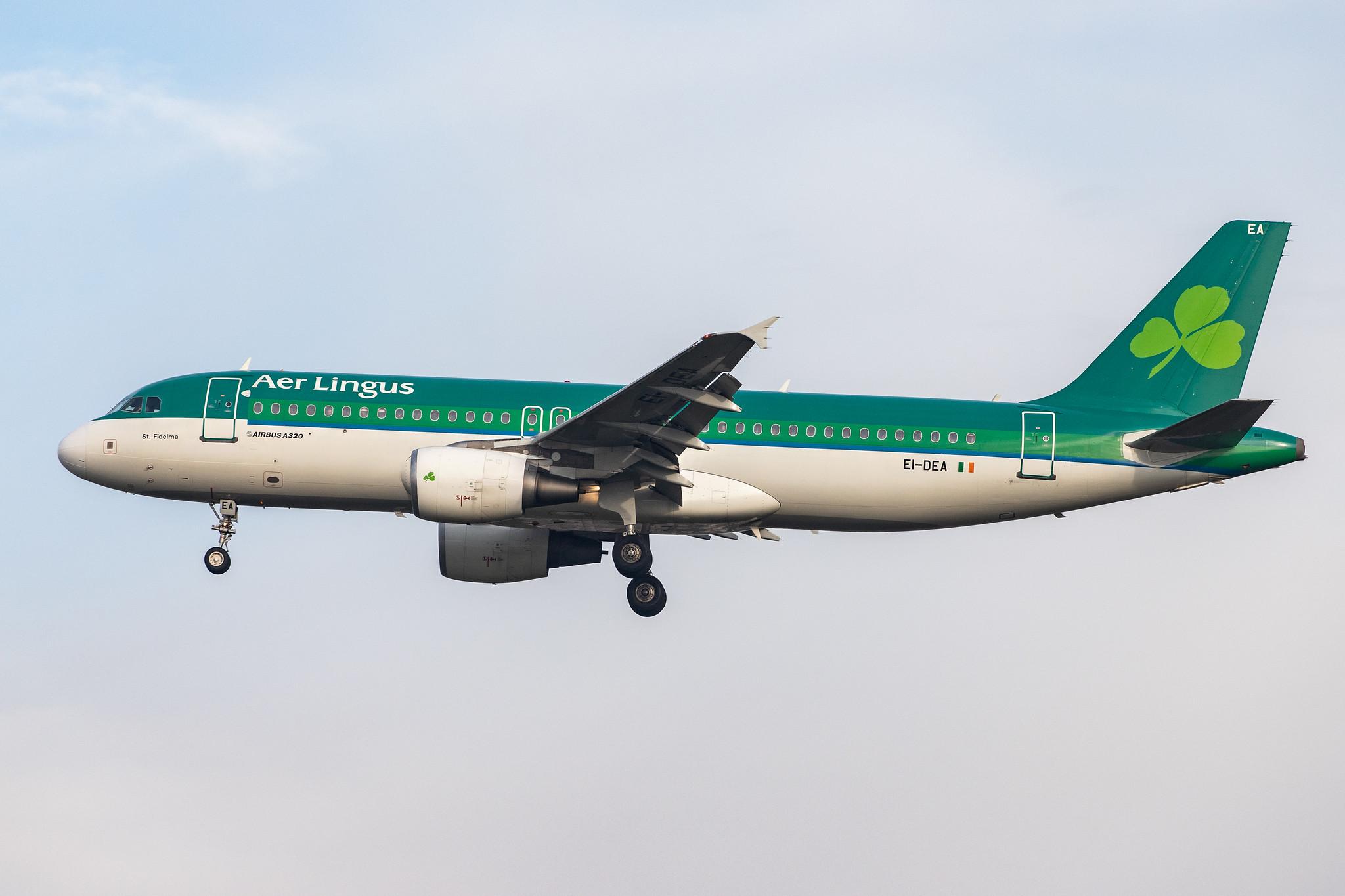 London Heathrow Airport: Aer Lingus (EI / EIN) |  Airbus A320-214 A320 | EI-DEA | MSN 2191