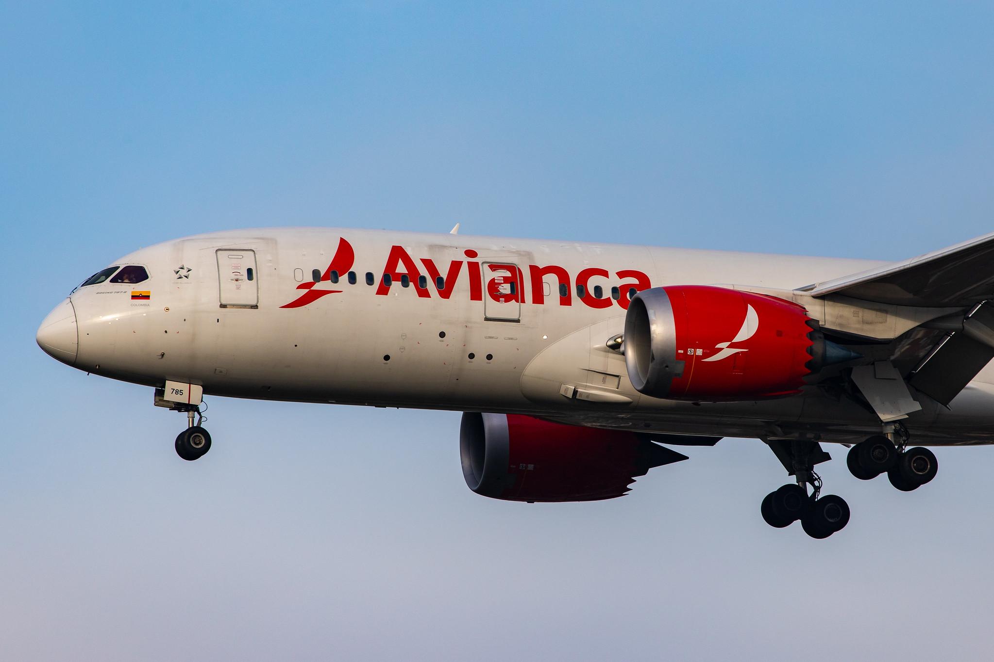 London Heathrow Airport: Avianca (AV / AVA) |  Boeing 787-8 Dreamliner B788 | N785AV | MSN 37507