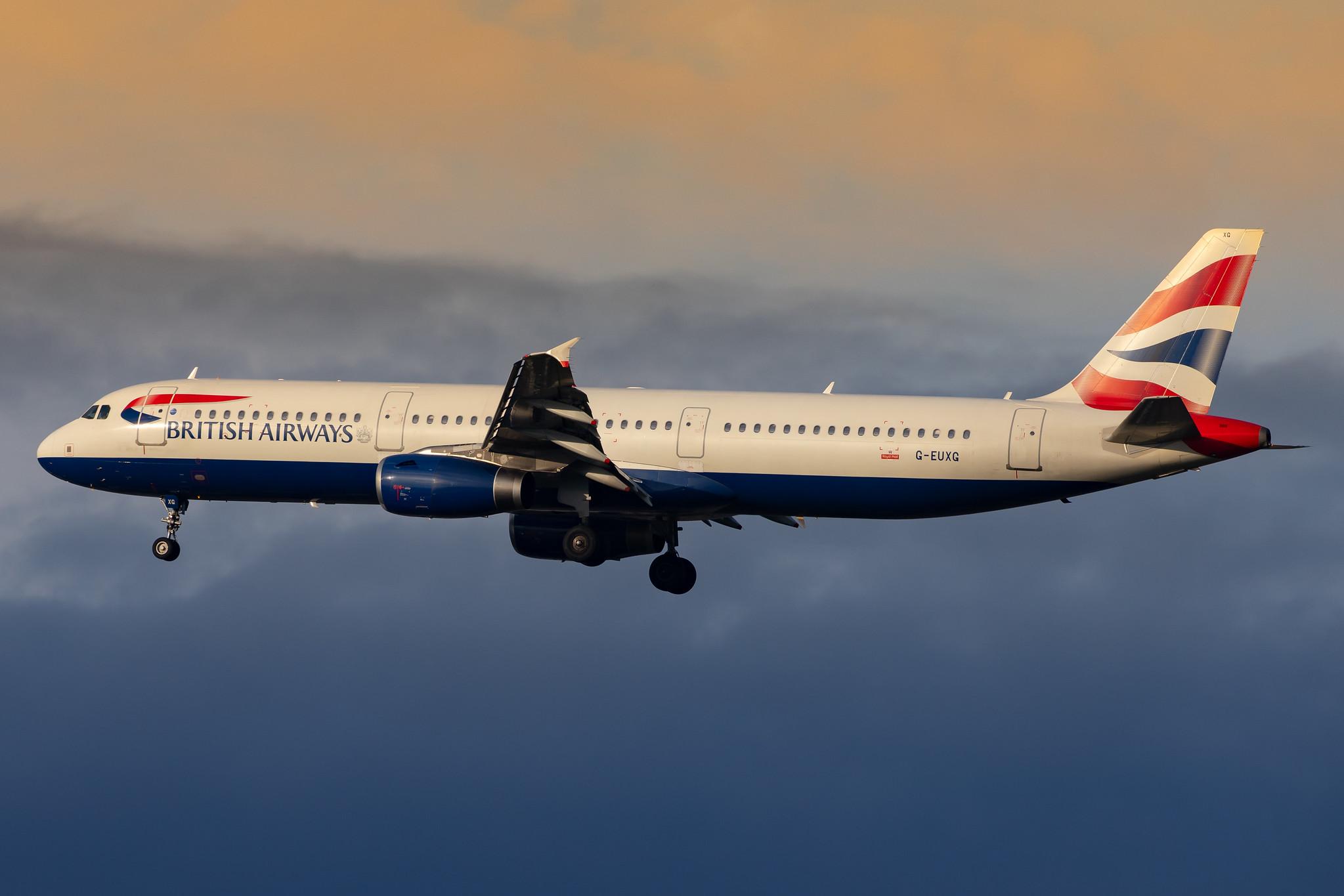 London Heathrow Airport: British Airways (BA / BAW) |  Airbus A321-231 A321 | G-EUXG | MSN 2351