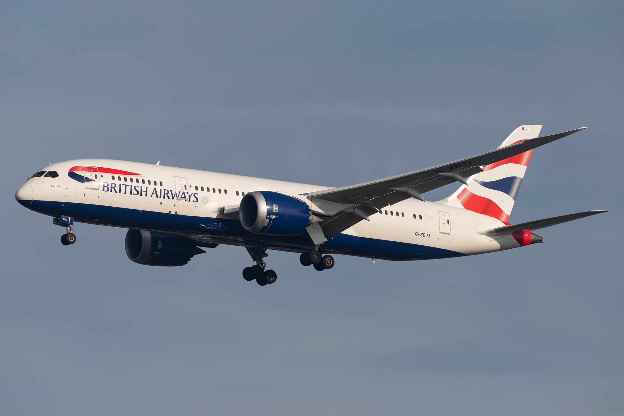 London Heathrow Airport: British Airways (BA / BAW) |  Boeing 787-8 Dreamliner B788 | G-ZBJJ | MSN 60629