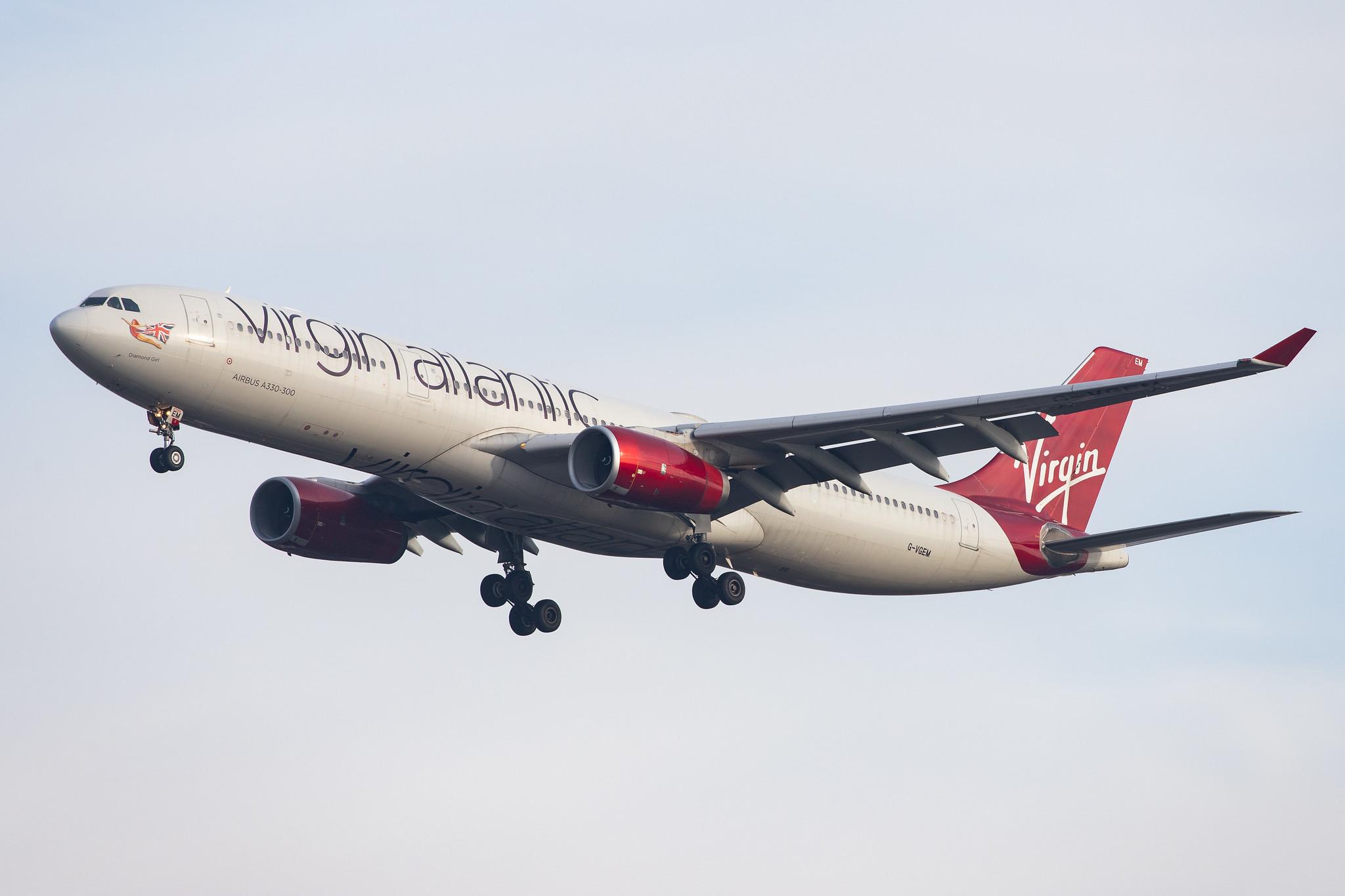 London Heathrow Airport: Virgin Atlantic (VS / VIR) |  Airbus A330-343 A333 | G-VGEM | MSN 1215