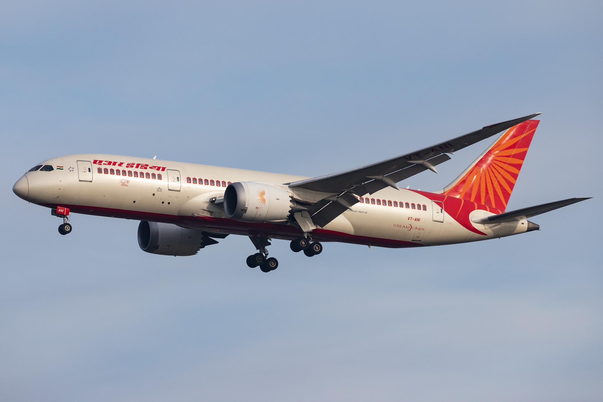 London Heathrow Airport: Air India (AI / AIC) |  Boeing 787-8 Dreamliner B788 | VT-ANI | MSN 36277