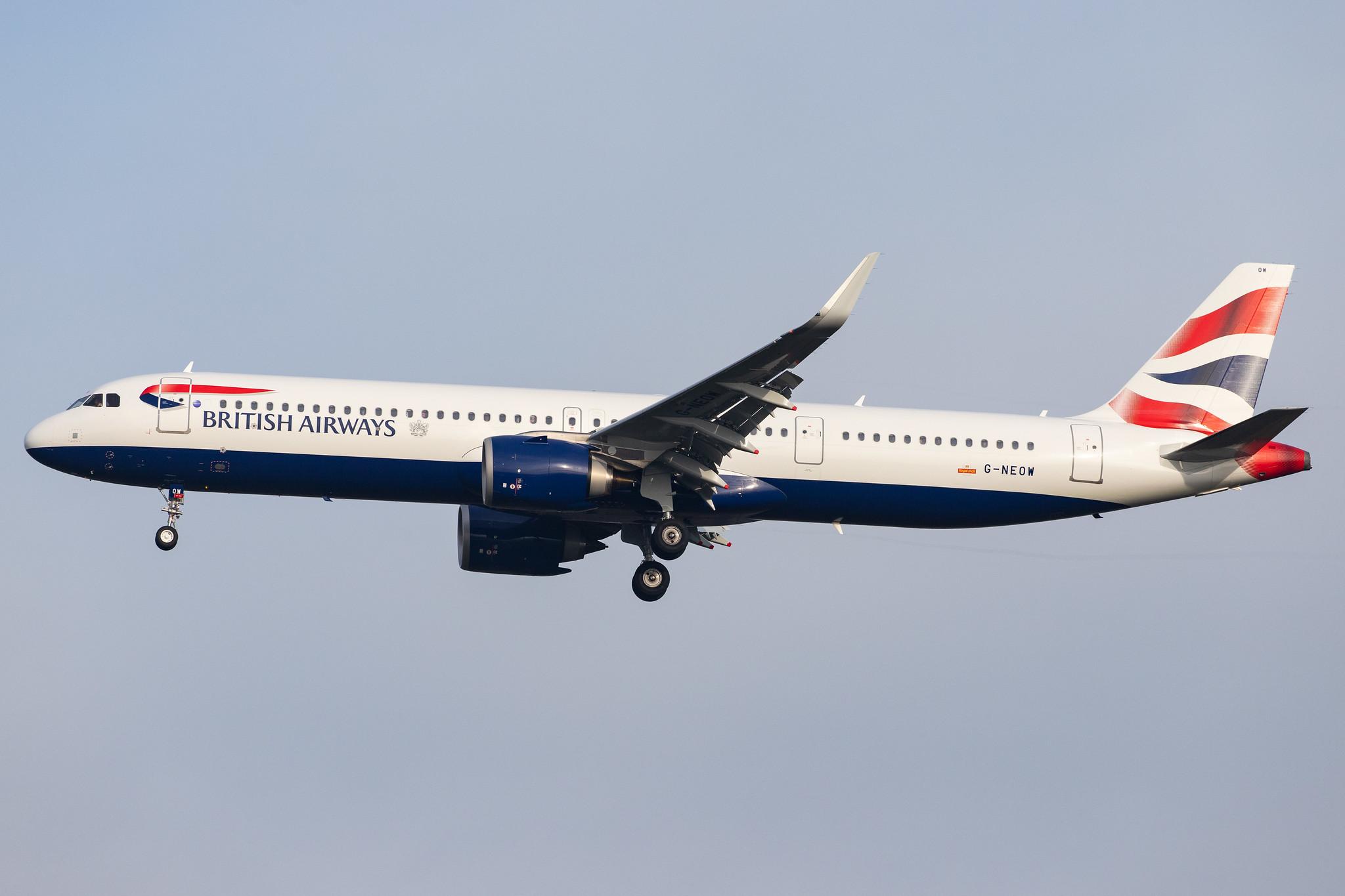 London Heathrow Airport: British Airways (BA / BAW) |  Airbus A321-251NX A21N | G-NEOW | MSN 8984
