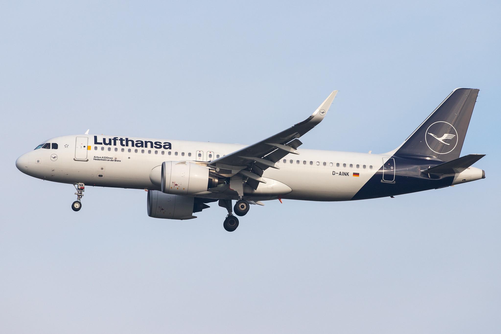 London Heathrow Airport: Lufthansa (LH / DLH) |  Airbus A320-271N A20N | D-AINK | MSN 8249