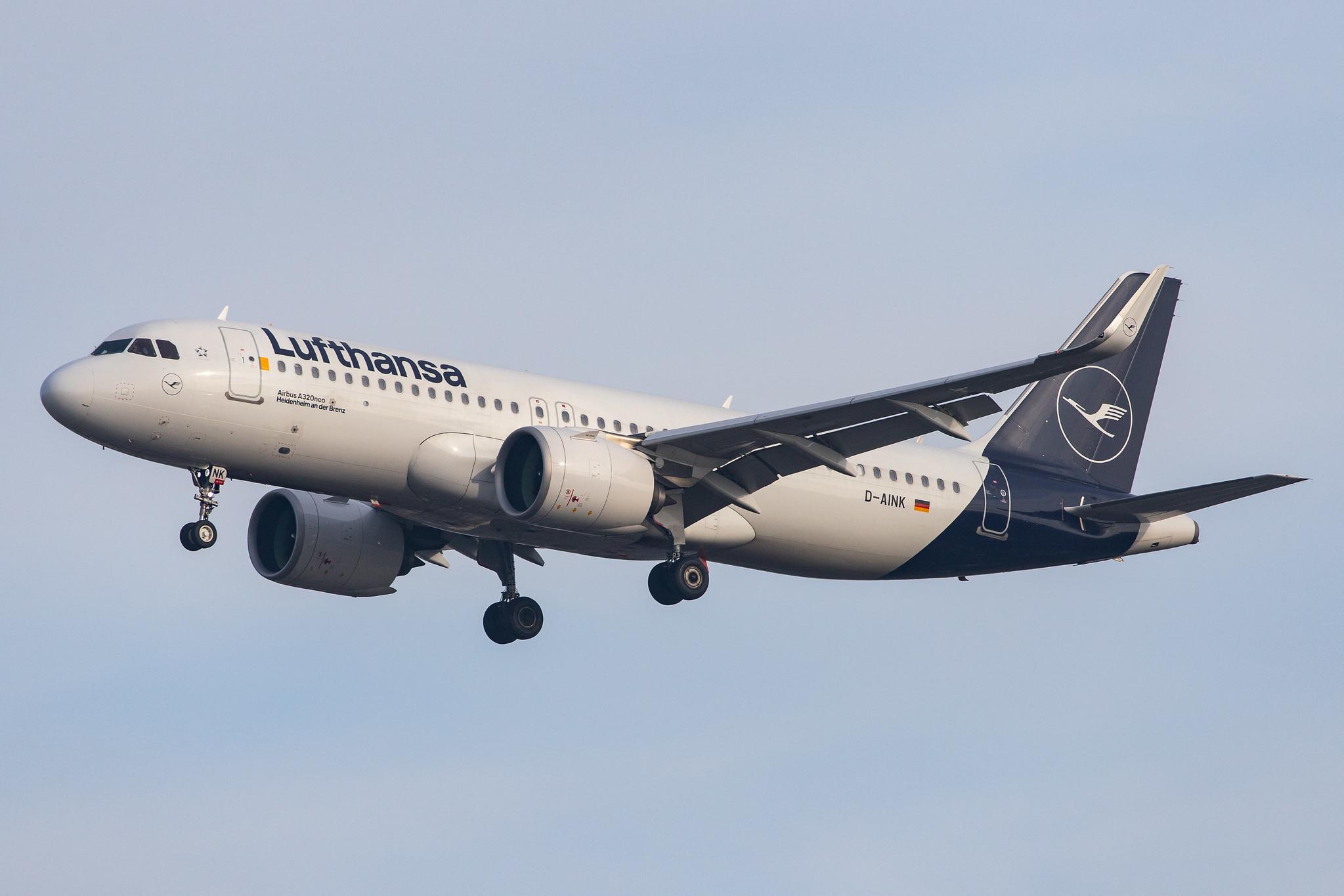 London Heathrow Airport: Lufthansa (LH / DLH) |  Airbus A320-271N A20N | D-AINK | MSN 8249