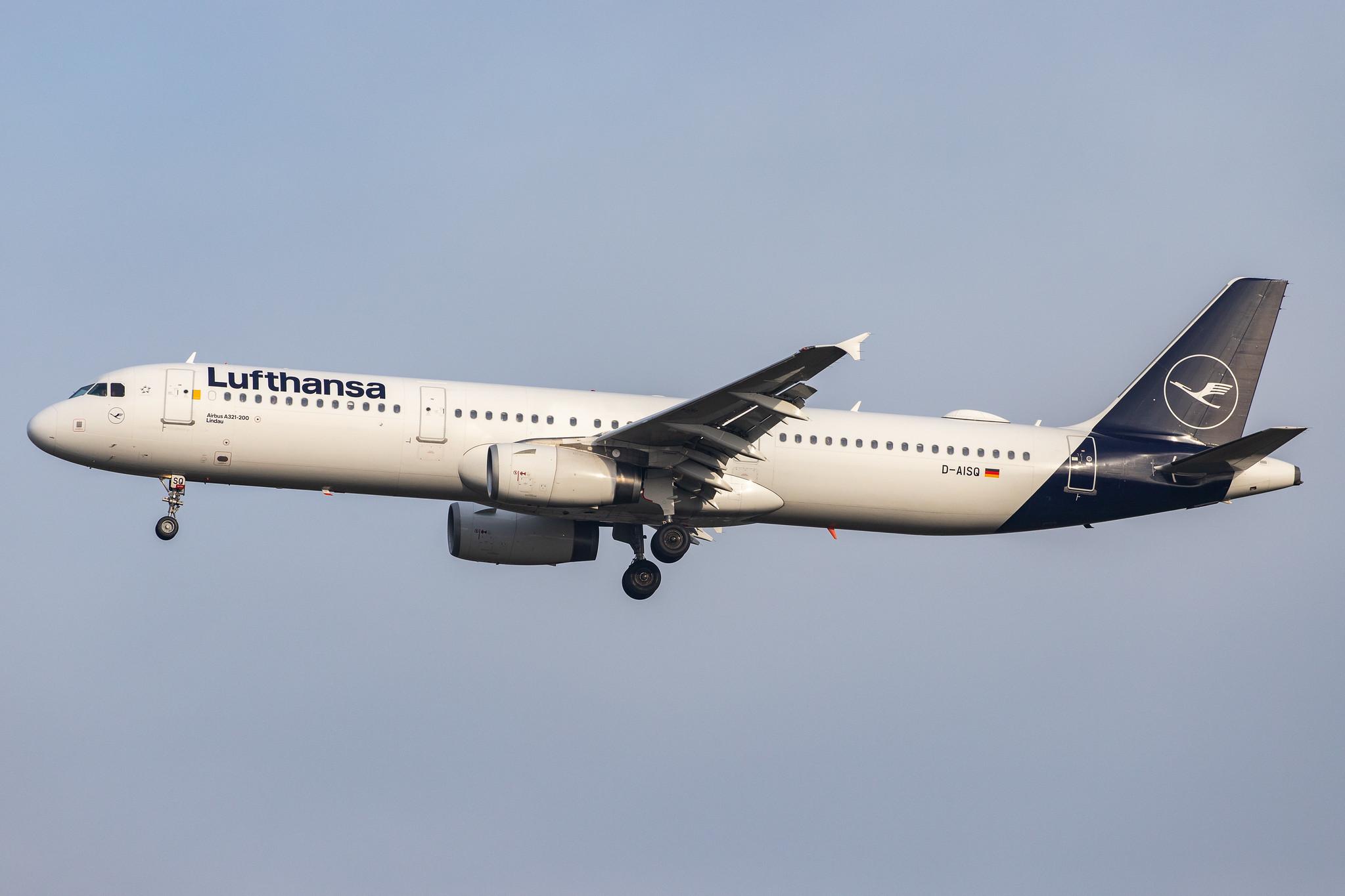 London Heathrow Airport: Lufthansa (LH / DLH) |  Airbus A321-231 A321 | D-AISQ | MSN 3936
