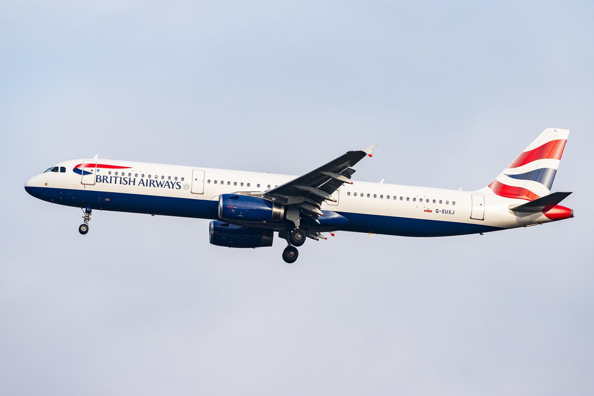 London Heathrow Airport: British Airways (BA / BAW) |  Airbus A321-231 A321 | G-EUXJ | MSN 3081