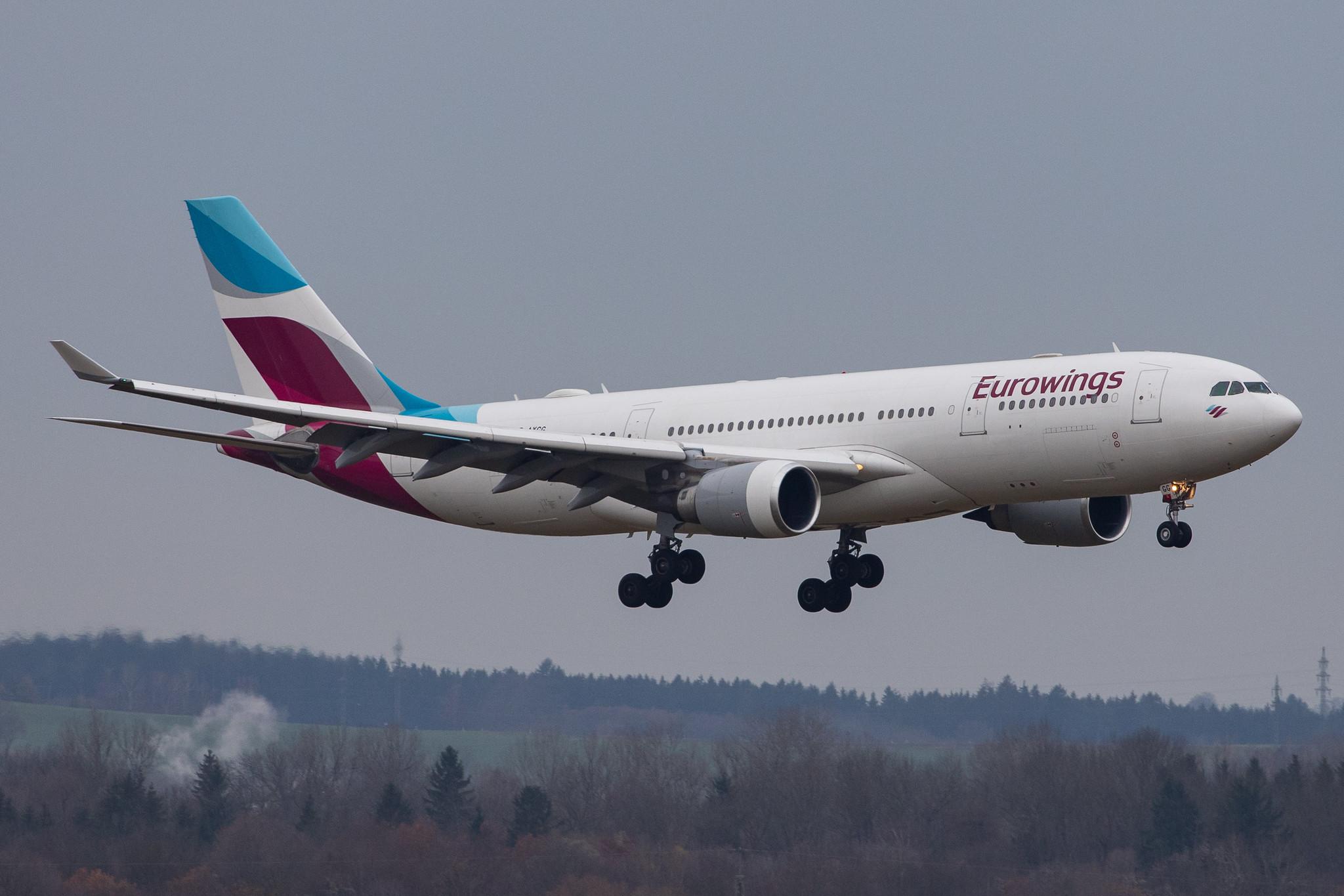 Munich Airport: Eurowings (EW / EWG) | Operator: SunExpress Deutschland |  Airbus A330-203 A332 | D-AXGG | MSN 0504