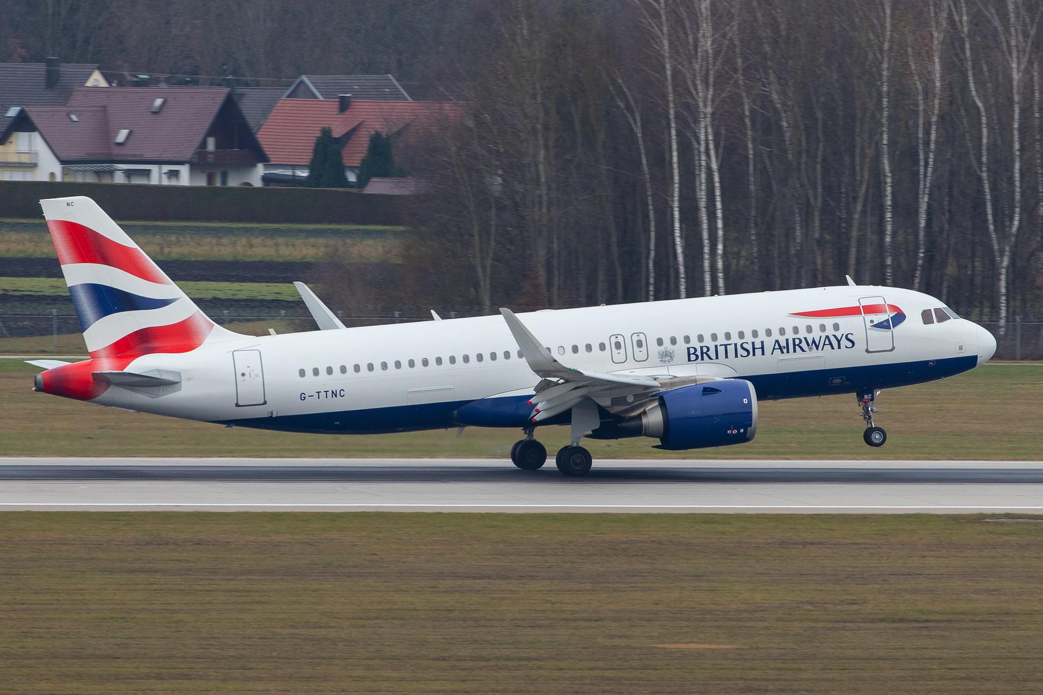 Munich Airport: British Airways (BA / BAW) |  Airbus A320-251N A20N | G-TTNC | MSN 8173