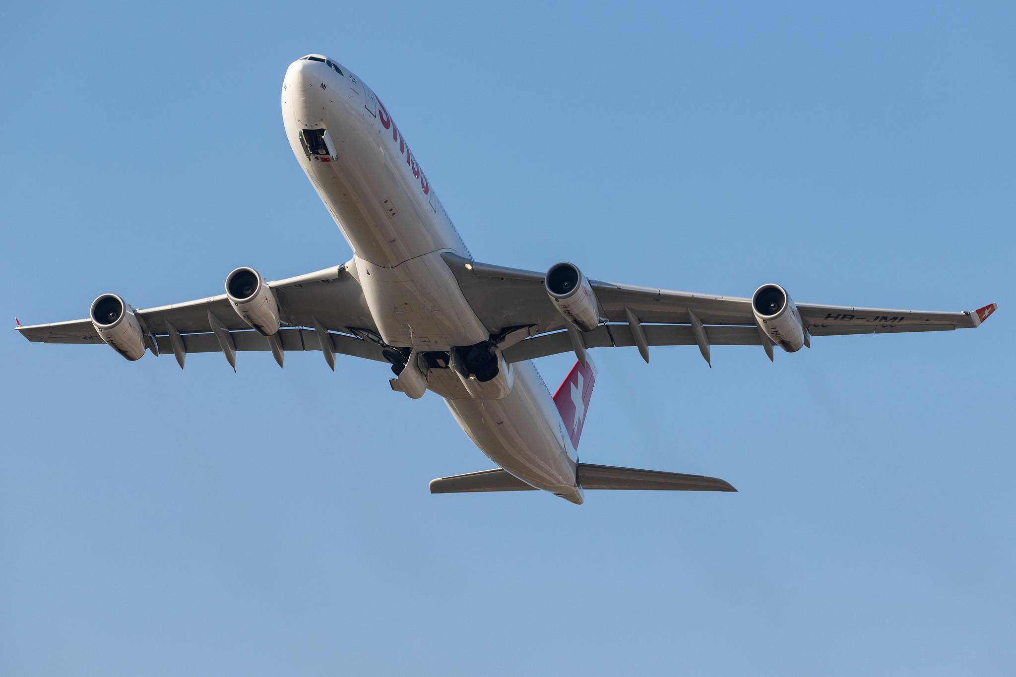 Flughafen Zürich: Swiss (LX / SWR) |  Airbus A340-313 A343 | HB-JMI | MSN 0598