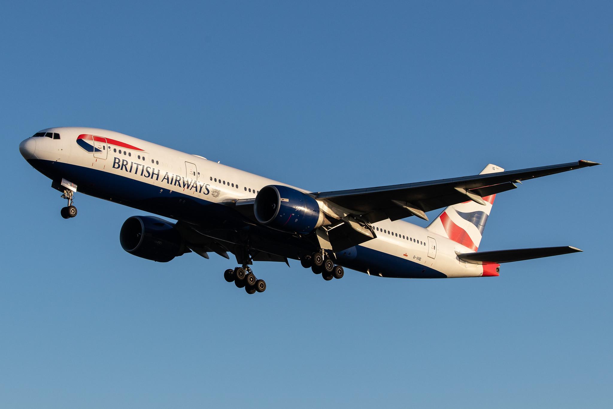 London Heathrow Airport: British Airways (BA / BAW) |  Boeing 777-236(ER) B772 | G-VIIG | MSN 27489