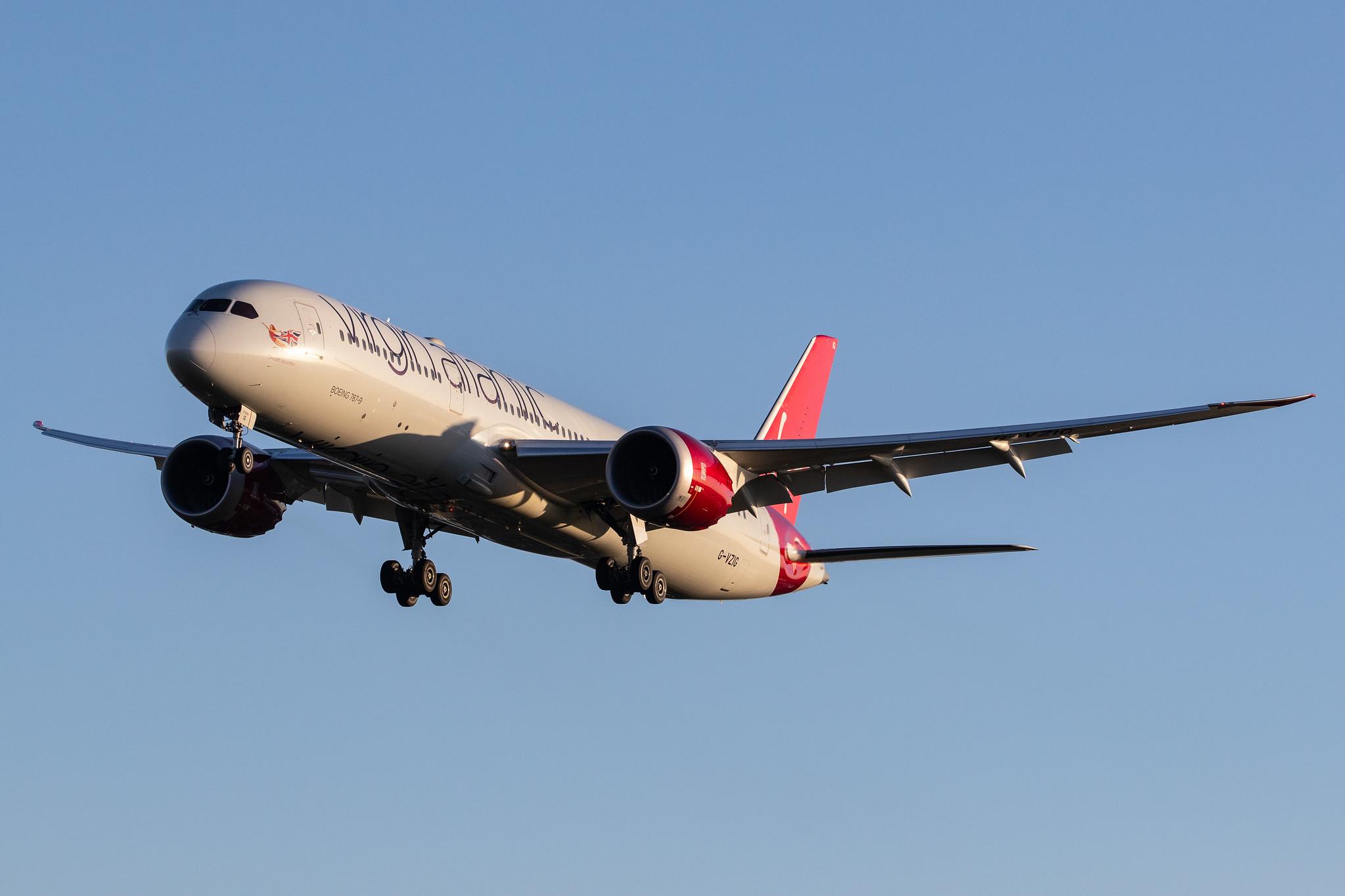 London Heathrow Airport: Virgin Atlantic (VS / VIR) |  Boeing 787-9 Dreamliner B789 | G-VZIG | MSN 37969
