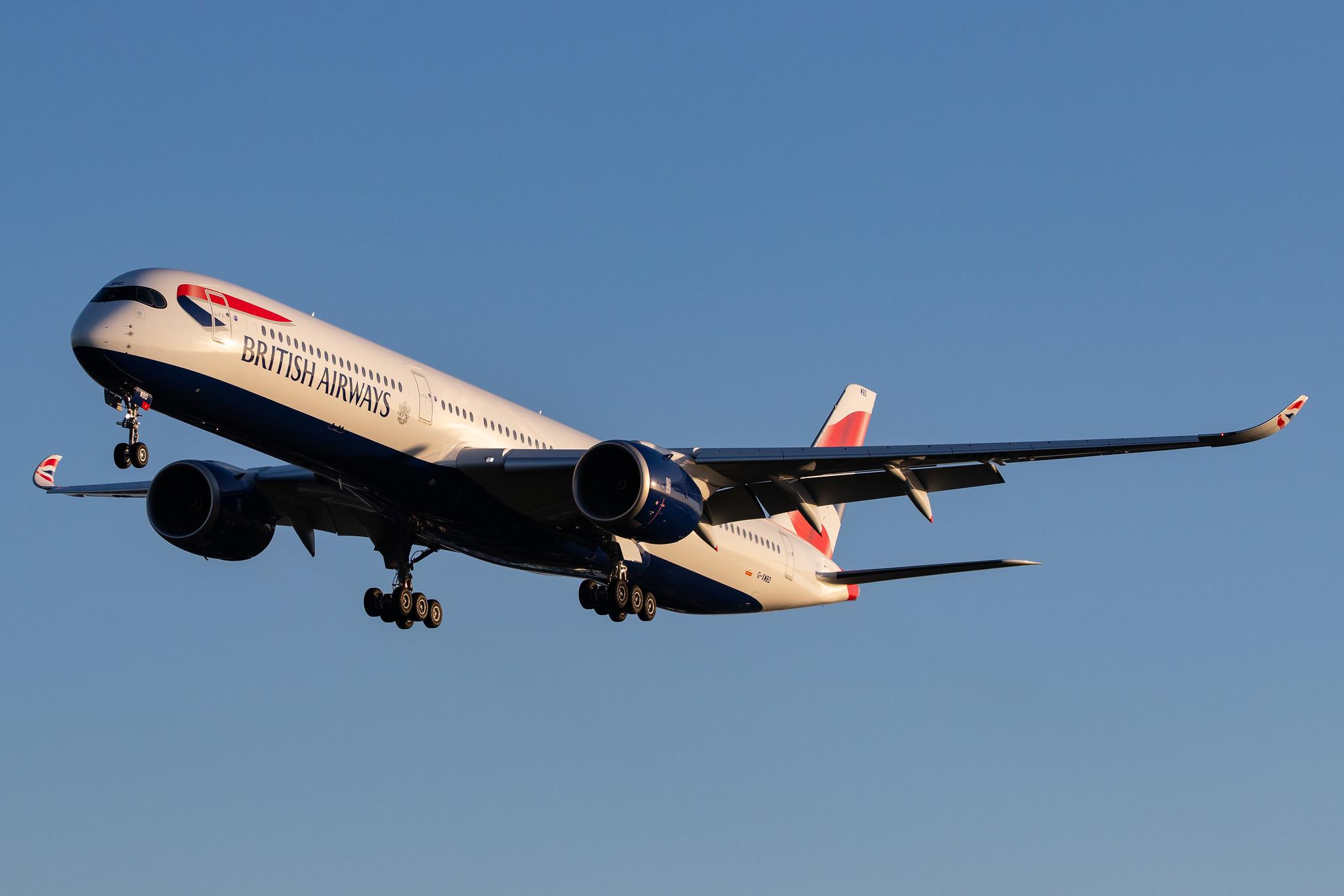 London Heathrow Airport: British Airways (BA / BAW) |  Airbus A350-1041 A35K | G-XWBD | MSN 374