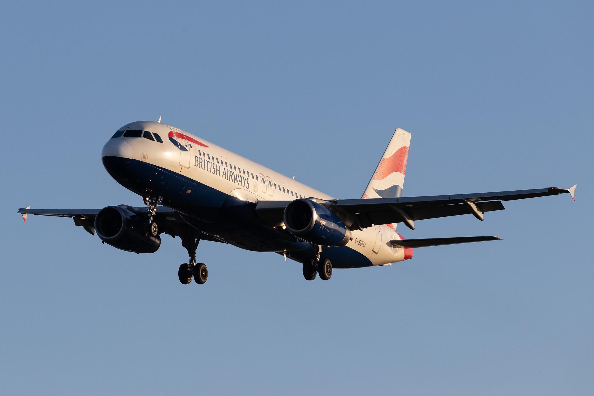 London Heathrow Airport: British Airways (BA / BAW) |  Airbus A320-232 A320 | G-EUUJ | MSN 1883