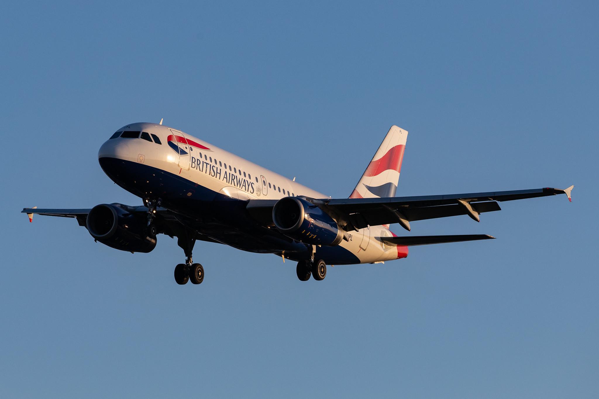 London Heathrow Airport: British Airways (BA / BAW) |  Airbus A319-131 A319 | G-EUPL | MSN 1239