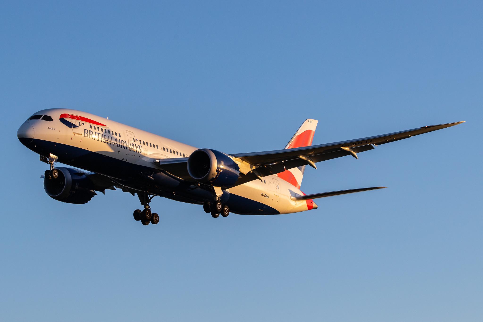 London Heathrow Airport: British Airways (BA / BAW) |  Boeing 787-8 Dreamliner B788 | G-ZBJJ | MSN 60629