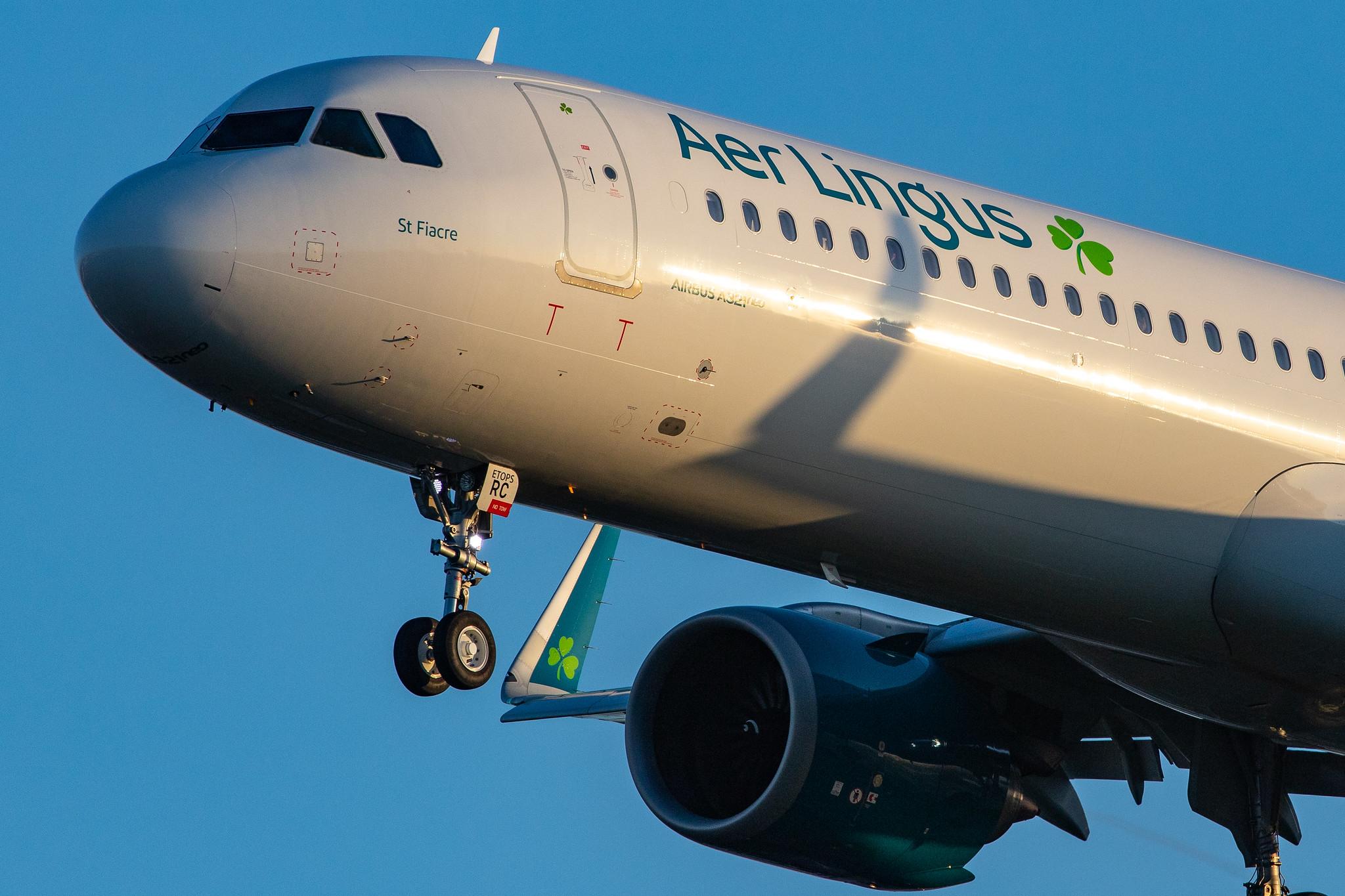 London Heathrow Airport: Aer Lingus (EI / EIN) |  Airbus A321-253NX A21N | EI-LRC | MSN 8965