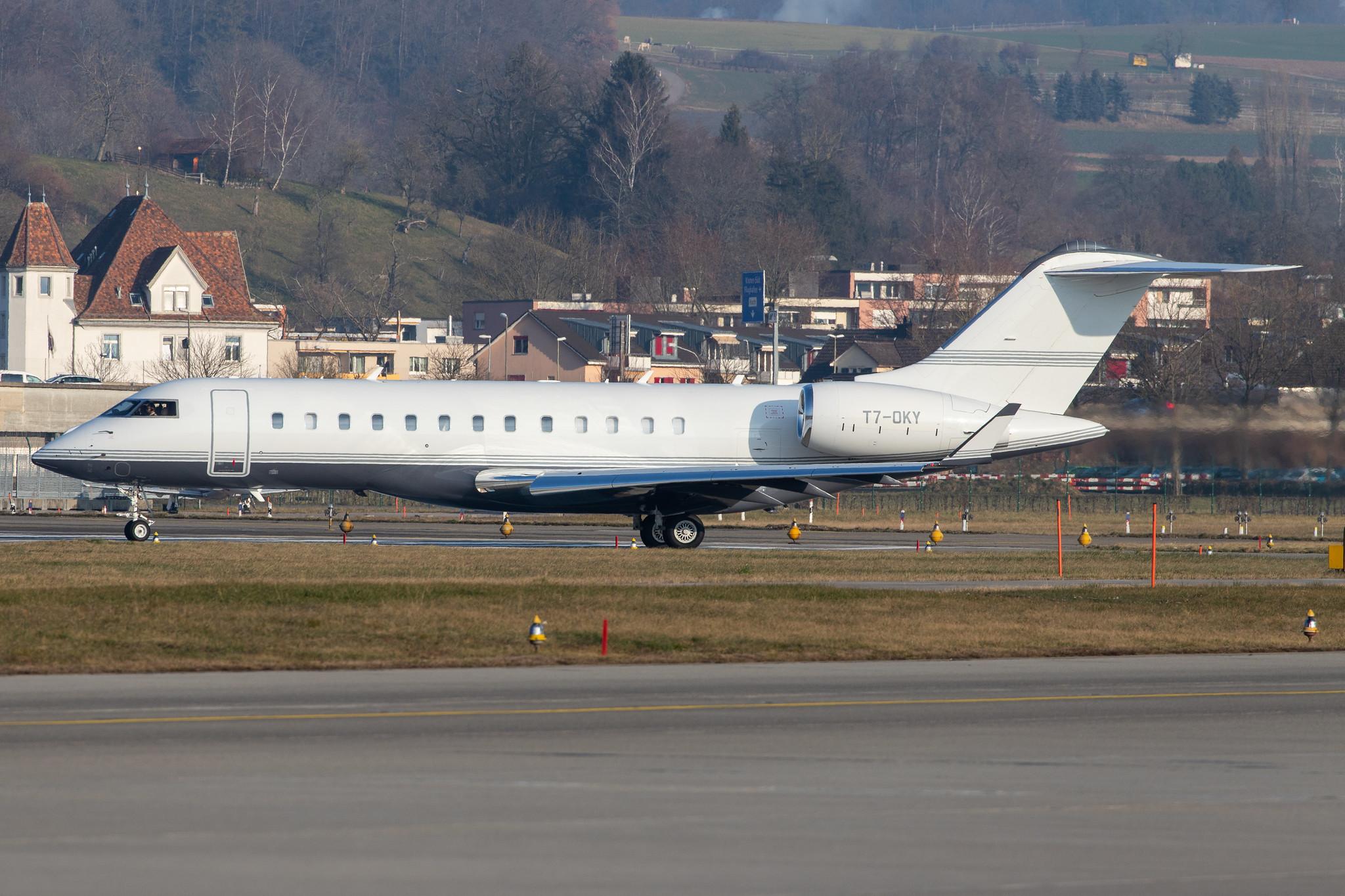 Flughafen Zürich: Private owner |  Bombardier Global 6000 GLEX | T7-OKY | MSN 9576