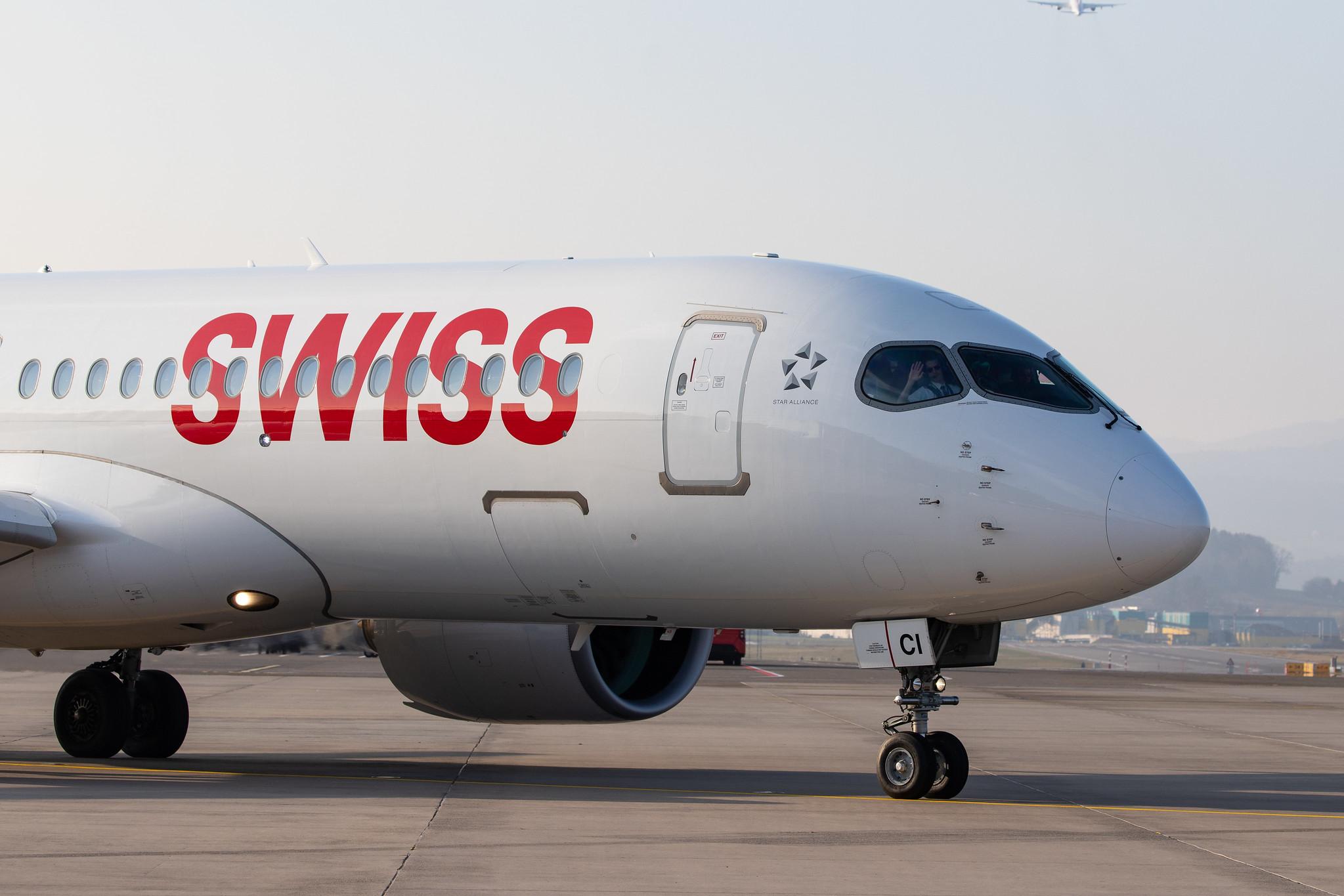 Flughafen Zürich: Swiss (LX / SWR) |  Airbus A220-300 BCS3 | HB-JCI | MSN 55023