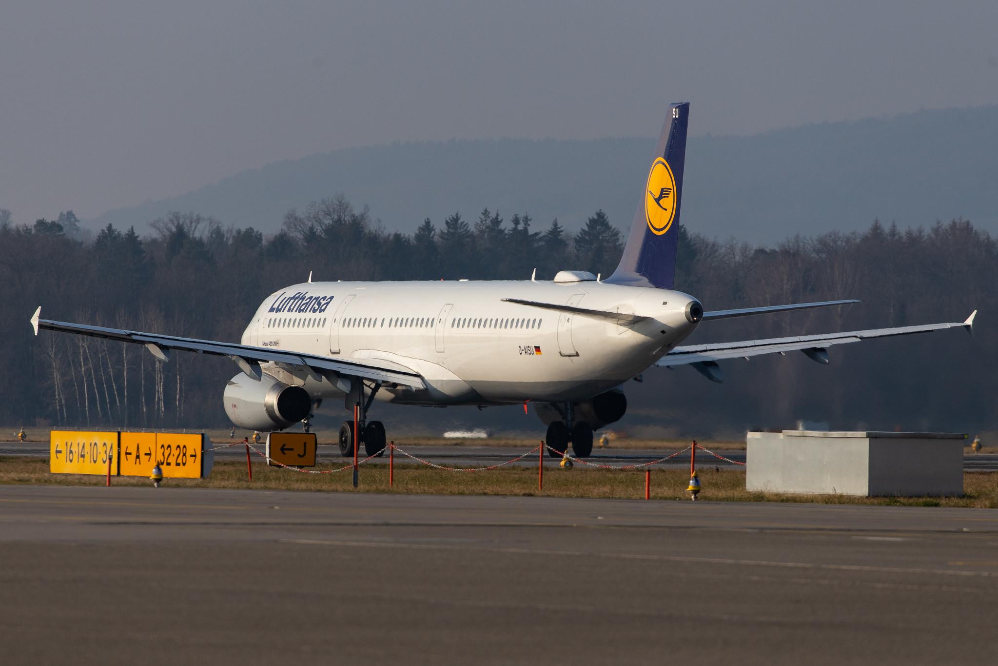 Flughafen Zürich: Lufthansa (LH / DLH) |  Airbus A321-231 A321 | D-AISU | MSN 4016