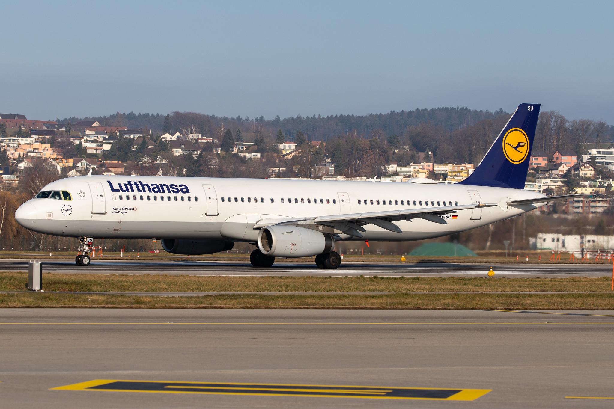 Flughafen Zürich: Lufthansa (LH / DLH) |  Airbus A321-231 A321 | D-AISU | MSN 4016