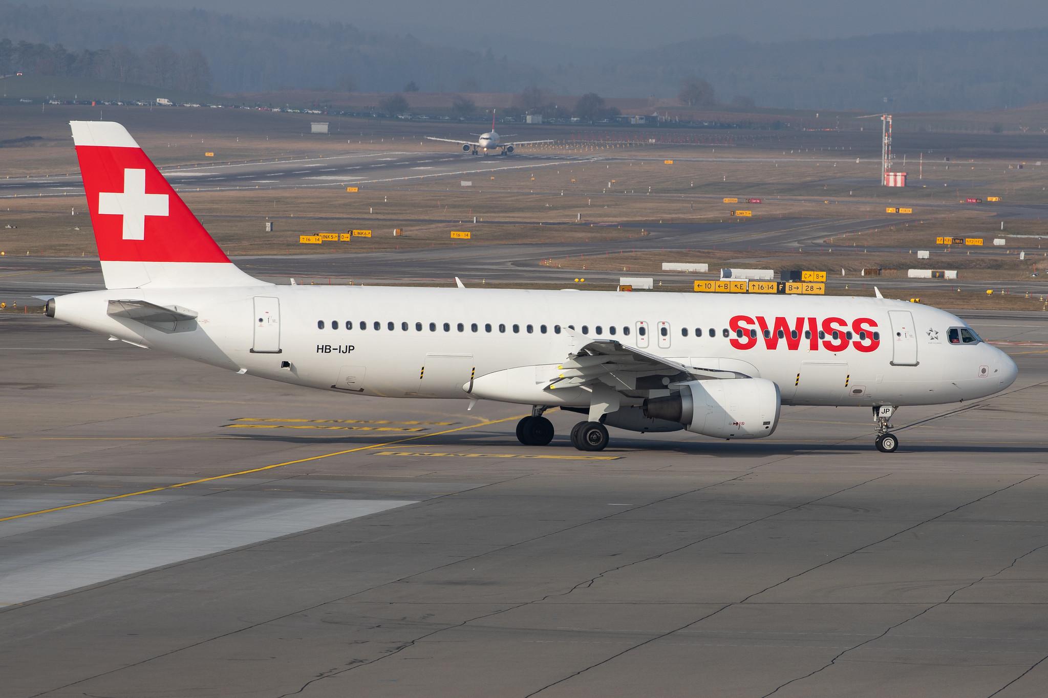 Flughafen Zürich: Swiss (LX / SWR) |  Airbus A320-214 A320 | HB-IJP | MSN 0681
