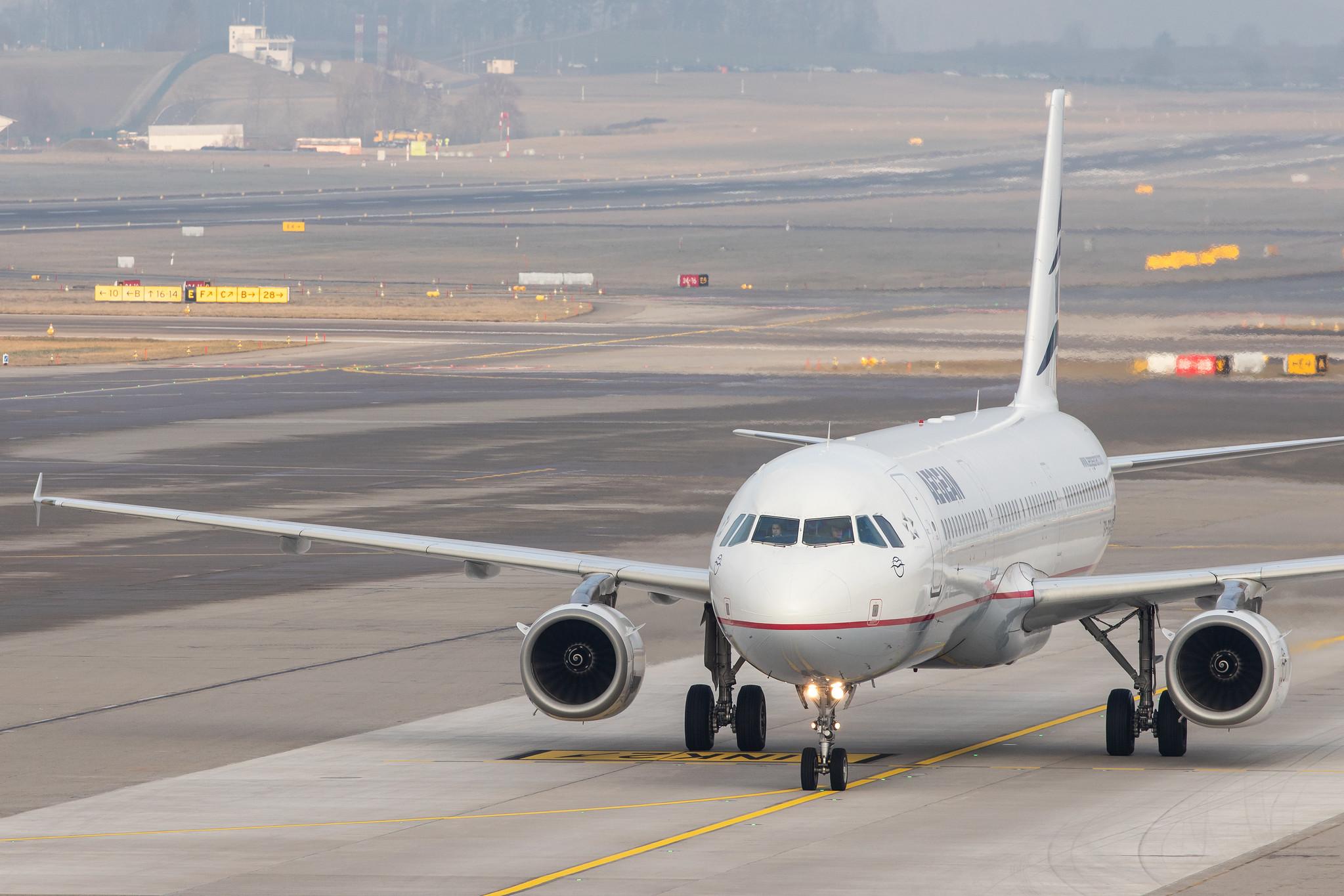 Flughafen Zürich: Aegean Airlines (A3 / AEE) |  Airbus A321-231 A321 | SX-DGA | MSN 3878