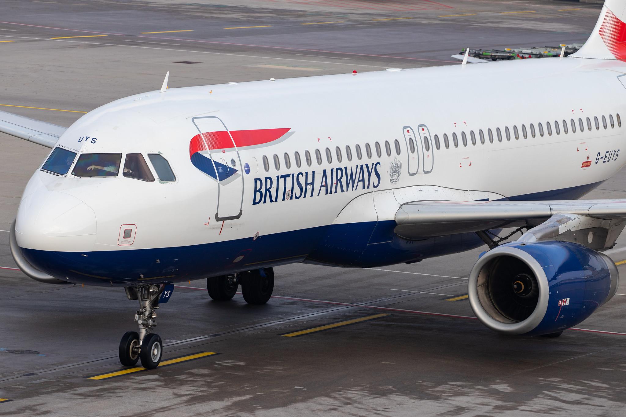 Flughafen Zürich: British Airways (BA / BAW) |  Airbus A320-232 A320 | G-EUYS | MSN 5948