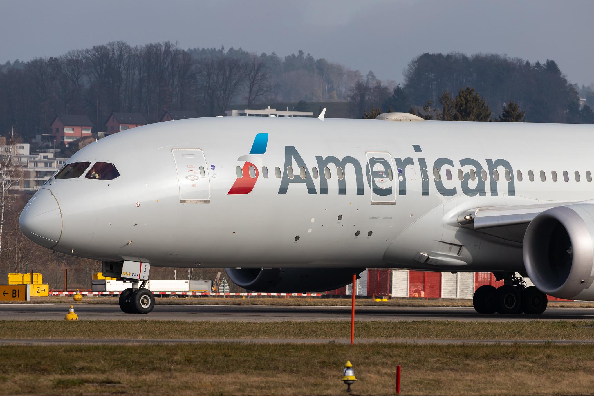 Flughafen Zürich: American Airlines (AA / AAL) |  Boeing 787-8 Dreamliner B788 | N816AA | MSN 40634