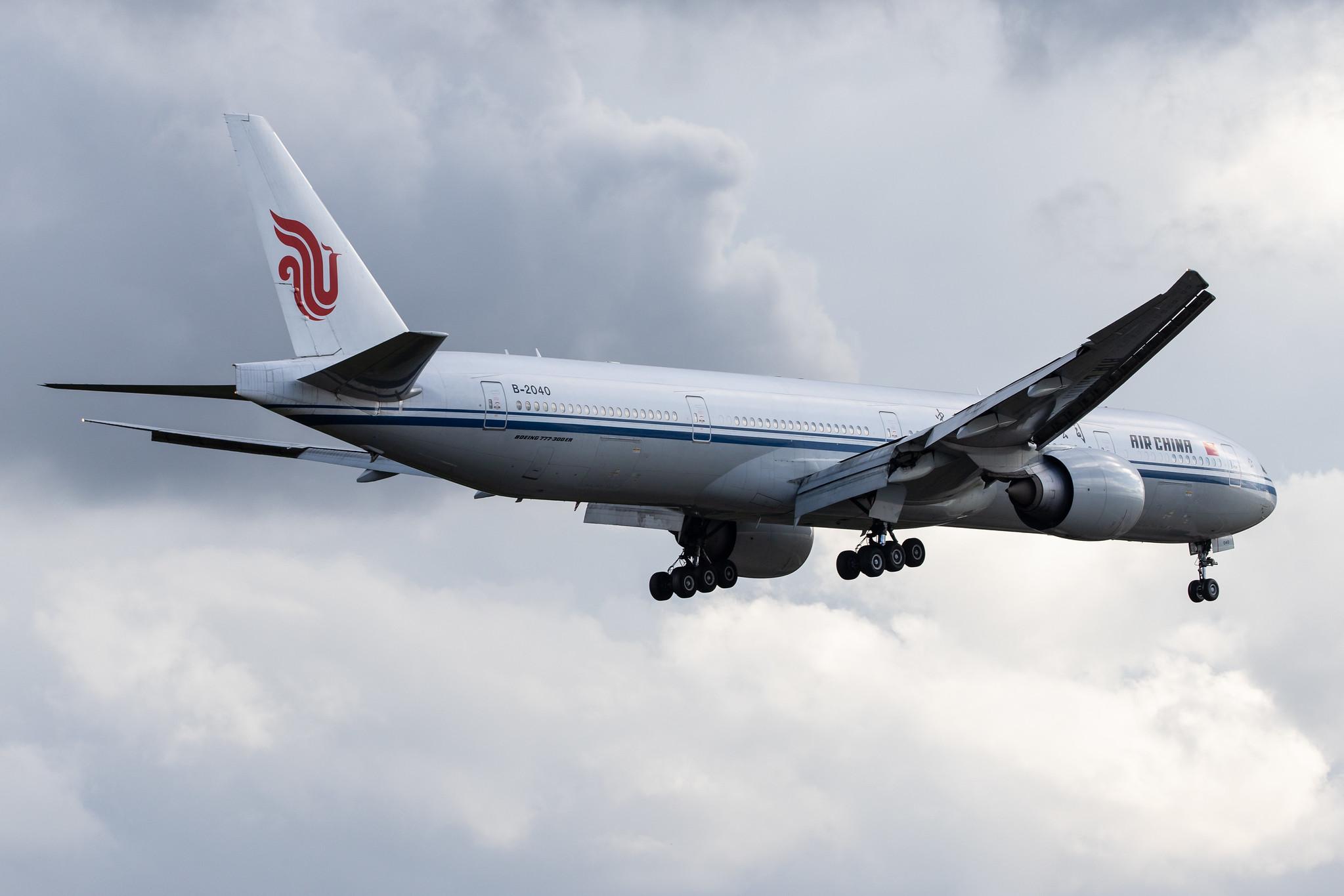 London Heathrow Airport: Air China (CA / CCA) |  Boeing 777-39L(ER) B77W | B-2040 | MSN 38680
