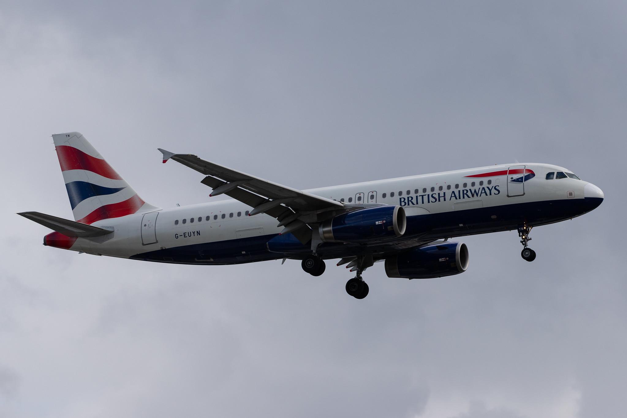 London Heathrow Airport: British Airways (BA / BAW) |  Airbus A320-232 A320 | G-EUYN | MSN 4975
