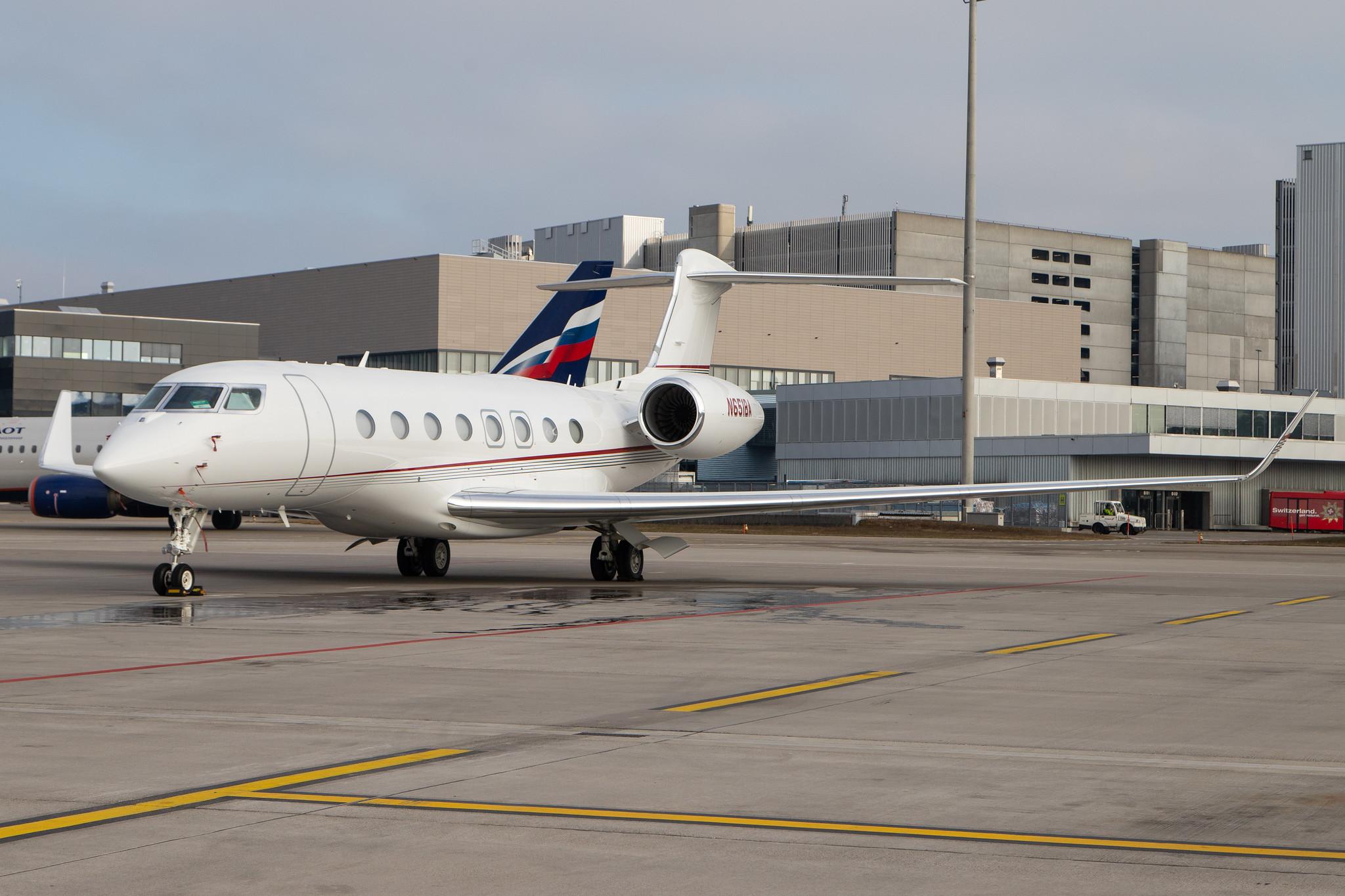 Flughafen Zürich: Private owner |  Gulfstream G650ER GLF6 | N651BA | MSN 6287