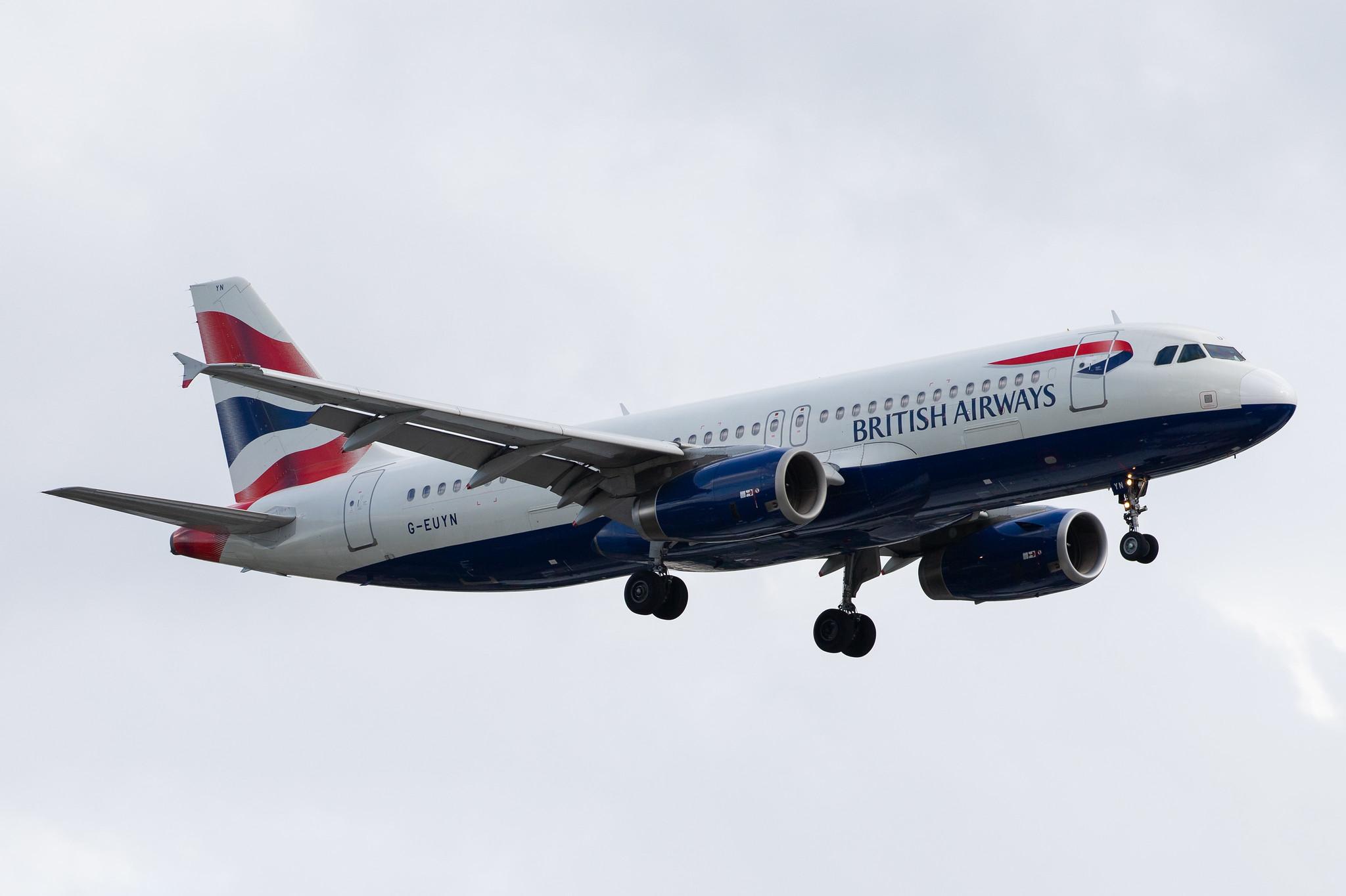 London Heathrow Airport: British Airways (BA / BAW) |  Airbus A320-232 A320 | G-EUYN | MSN 4975