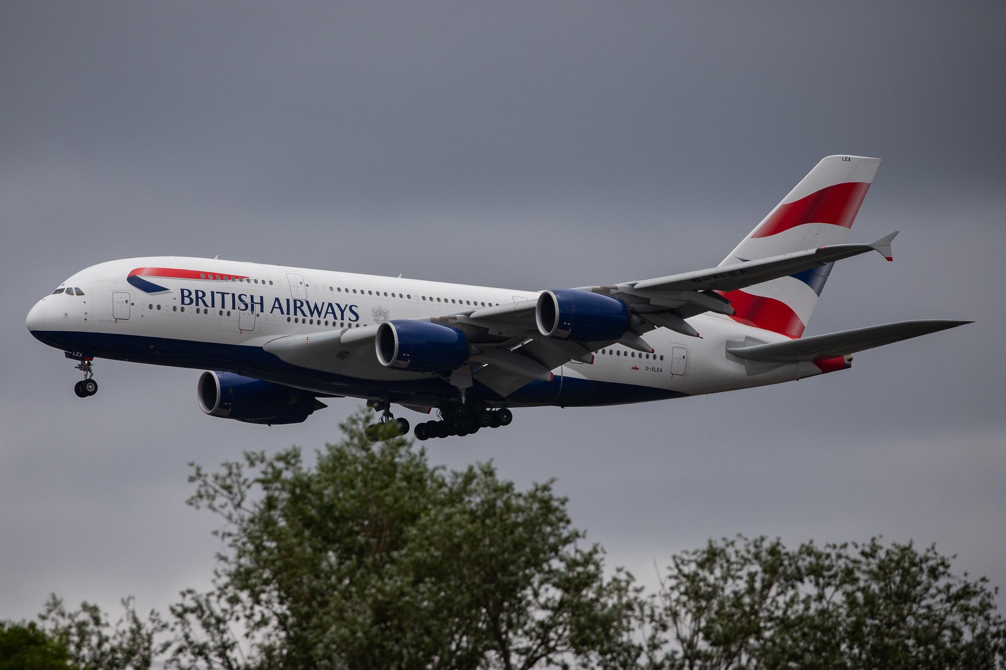London Heathrow Airport: British Airways (BA / BAW) |  Airbus A380-841 A388 | G-XLEA | MSN 095