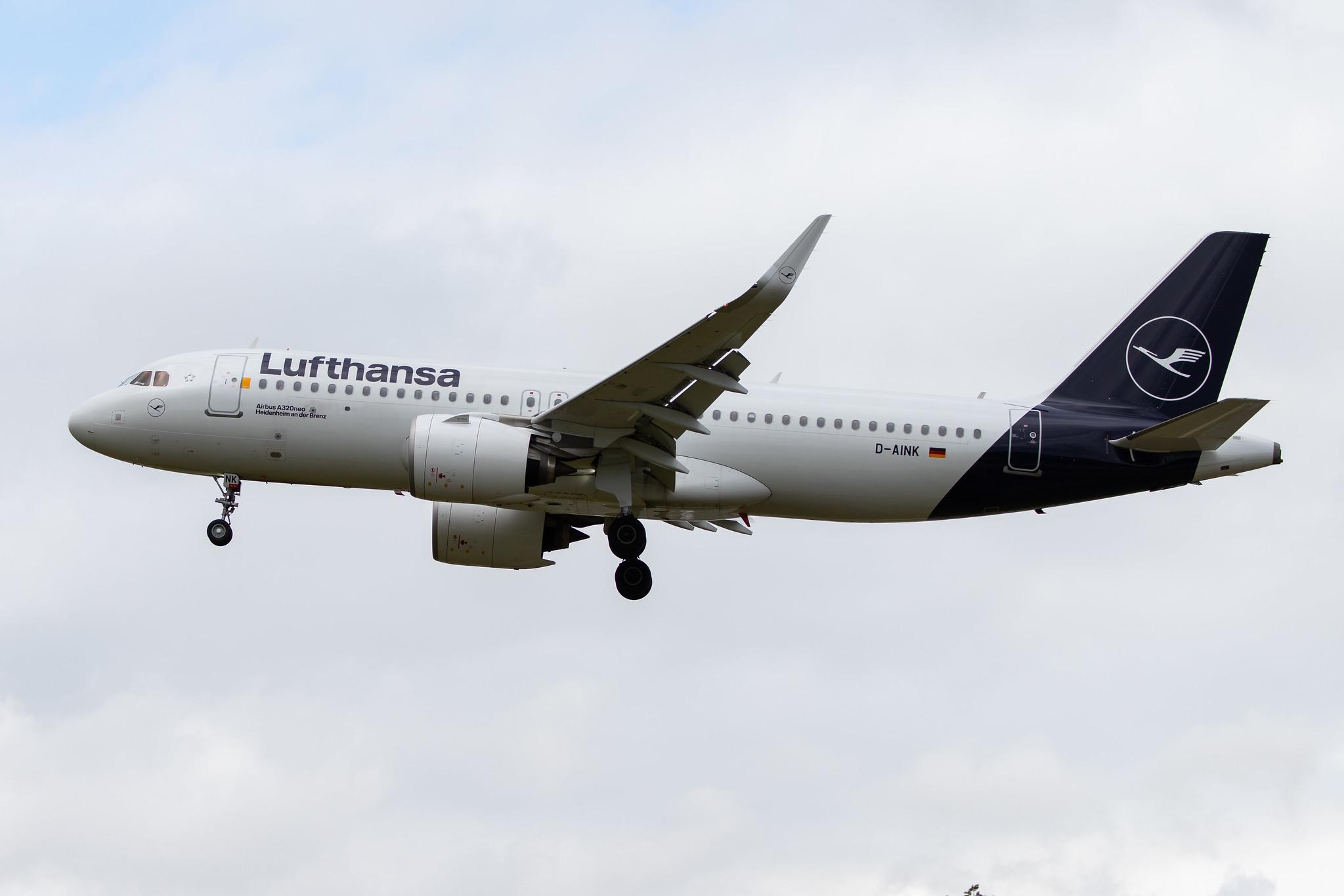 London Heathrow Airport: Lufthansa (LH / DLH) |  Airbus A320-271N A20N | D-AINK | MSN 8249