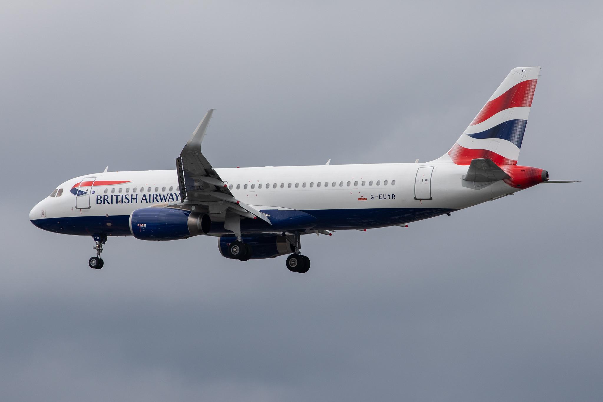 London Heathrow Airport: British Airways (BA / BAW) |  Airbus A320-232 A320 | G-EUYR | MSN 5856