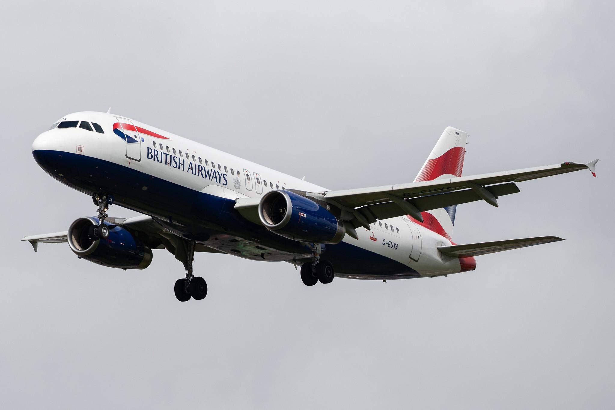 London Heathrow Airport: British Airways (BA / BAW) |  Airbus A320-232 A320 | G-EUYA | MSN 3697