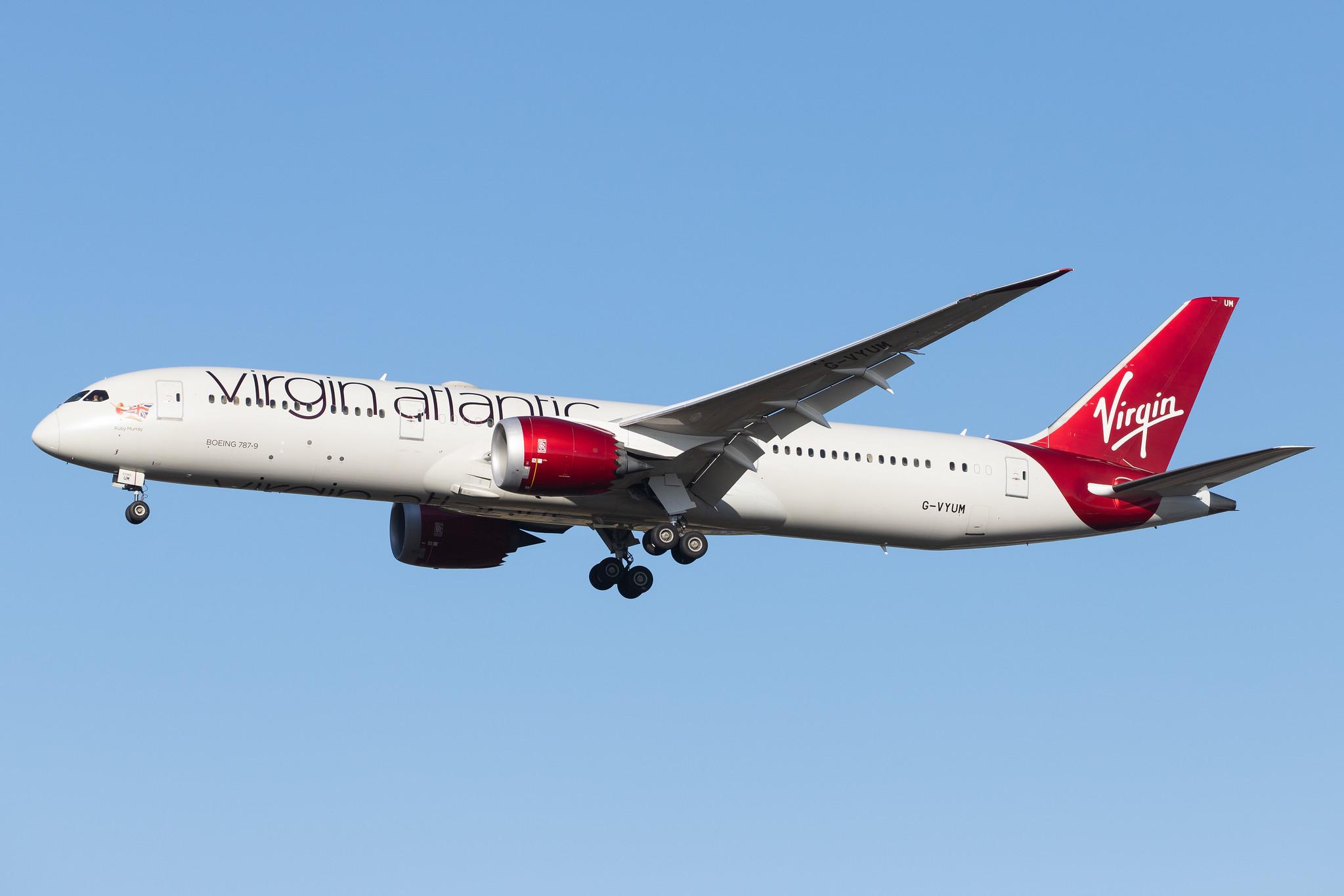 London Heathrow Airport: Virgin Atlantic (VS / VIR) |  Boeing 787-9 Dreamliner B789 | G-VYUM | MSN 37970