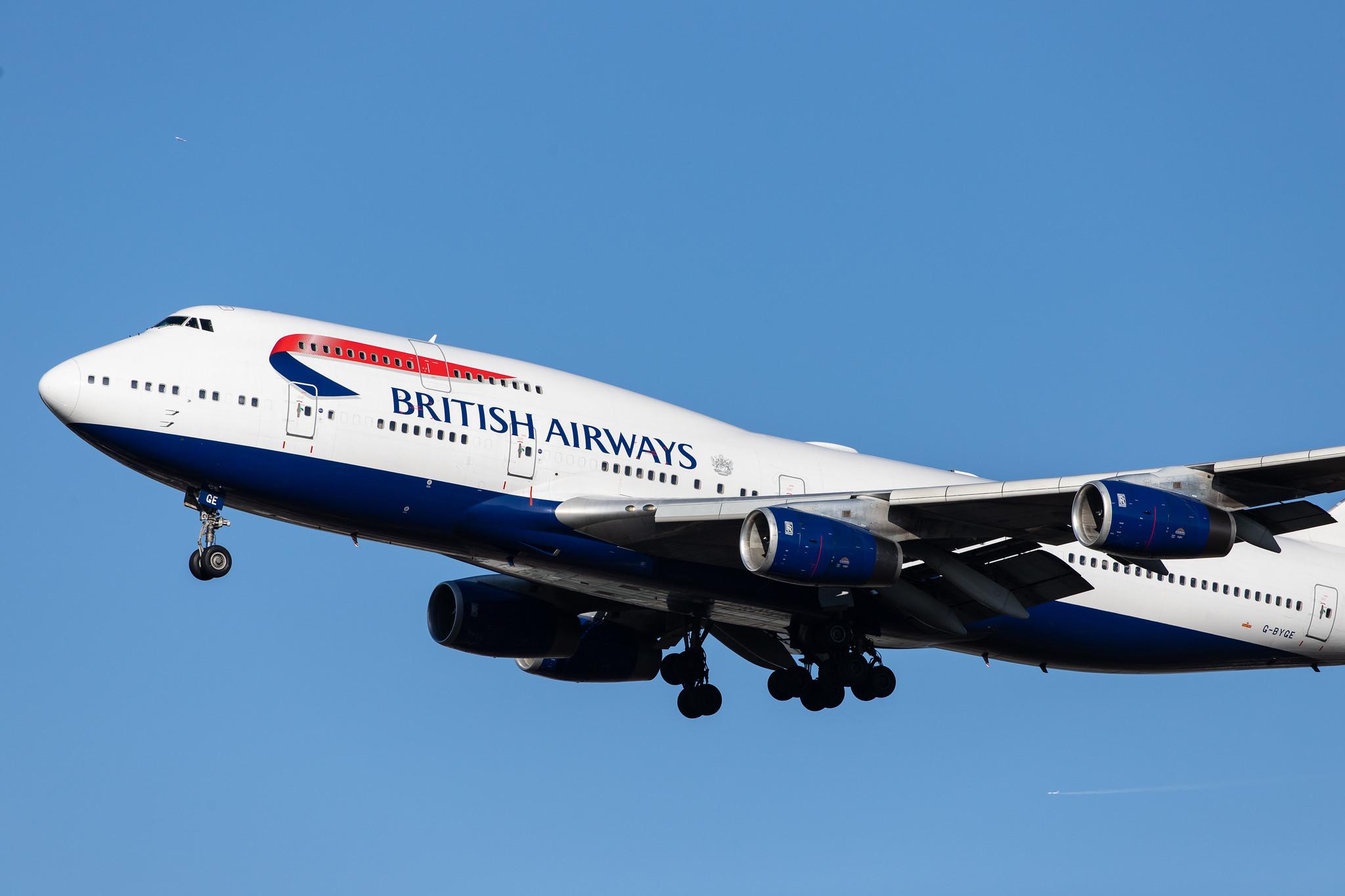 London Heathrow Airport: British Airways (BA / BAW) |  Boeing 747-436 B744 | G-BYGE | MSN 28858